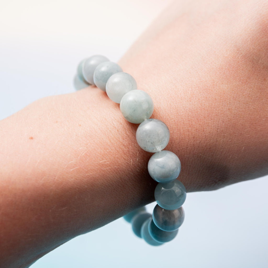 Aquamarine Bracelet - 10mm/18cm