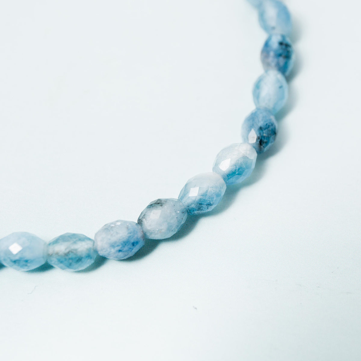 Aquamarine Bracelet - 5mm 17cm (B)