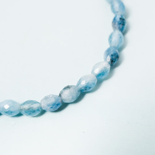 Aquamarine Bracelet - 5mm 17cm (B)