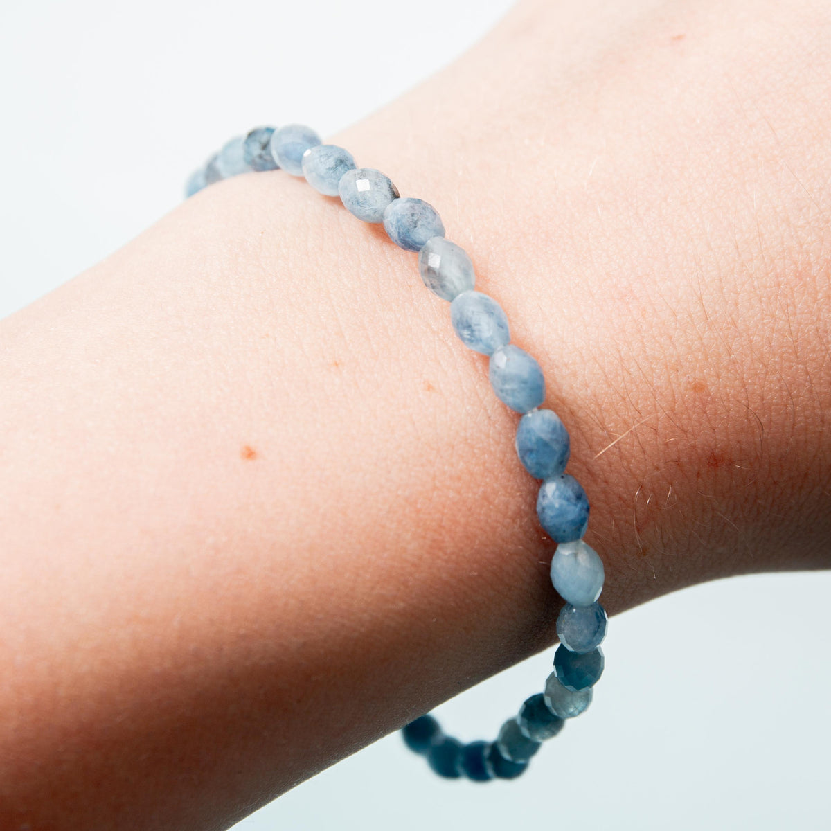Aquamarine Bracelet - 5mm 17cm (B)
