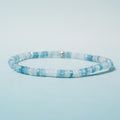 Aquamarine Bracelet - 2mm 18cm (A)