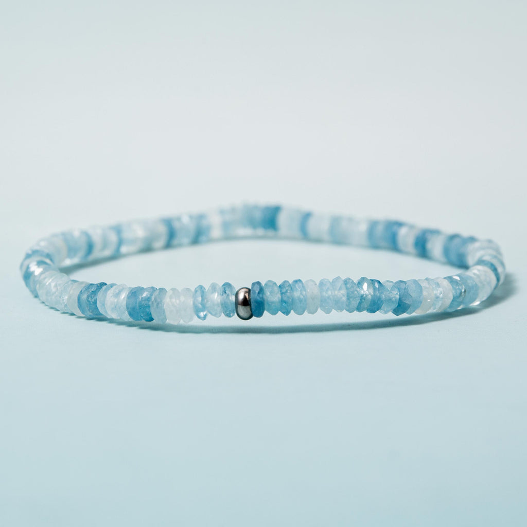 Aquamarine Bracelet - 2mm 16.8cm (B)
