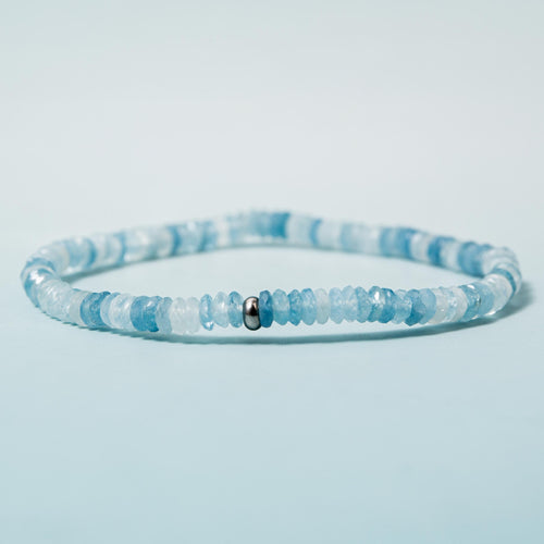 Aquamarine Bracelet - 2mm 16.8cm (B)