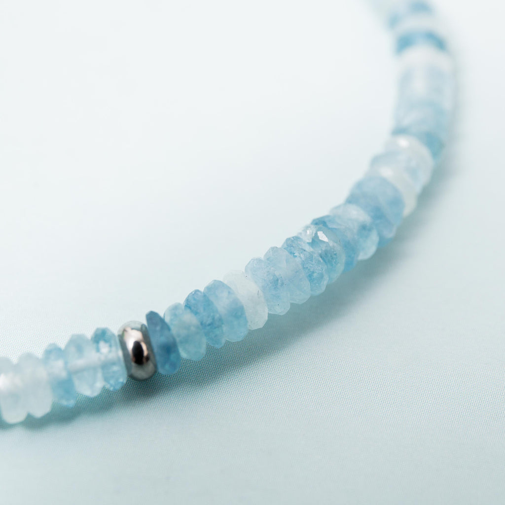 Aquamarine Bracelet - 2mm 16.8cm (B)