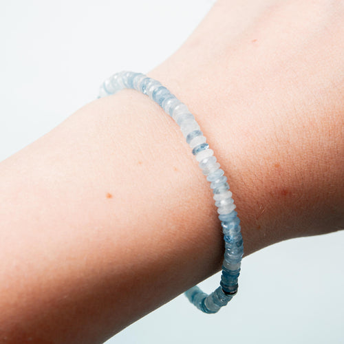 Aquamarine Bracelet - 2mm 16.8cm (B)