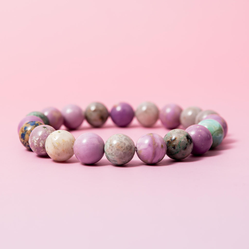 Phosphosiderite & Quantum Quattro Bracelet - 11mm 18cm