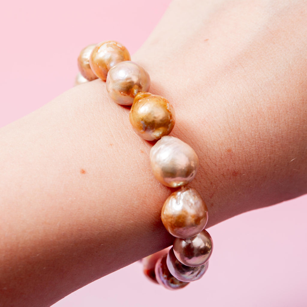 Freshwater Pearls Bracelet - 14mm 17cm (A)
