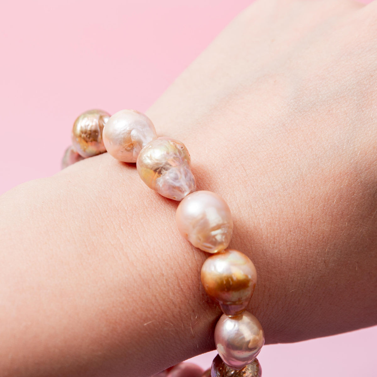 Freshwater Pearls Bracelet - 14 mm 16.8cm (B)