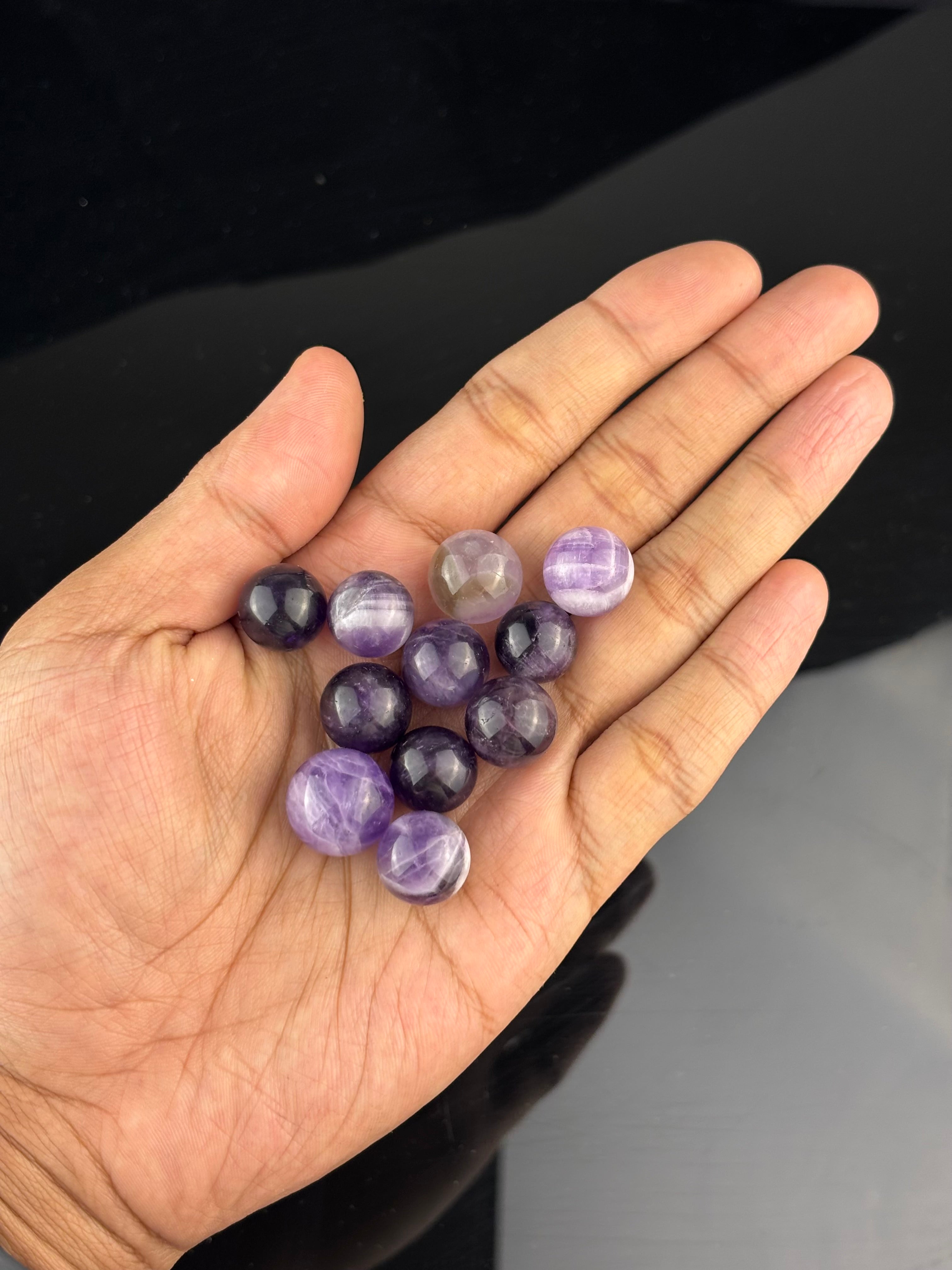 Ametiszt Mini gömb (1-1.2cm) 1Db