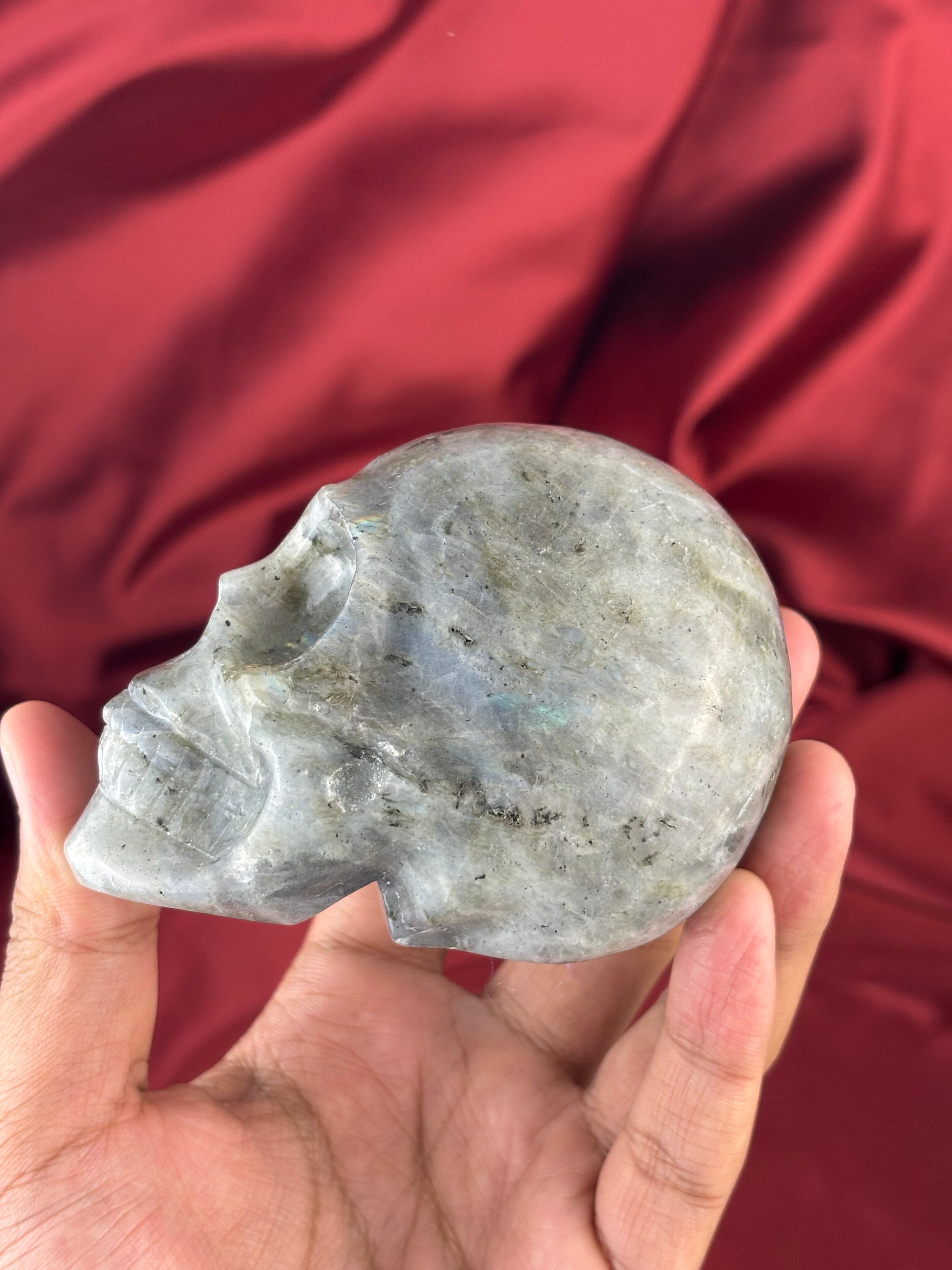 Labradorit Kvarc Koponya