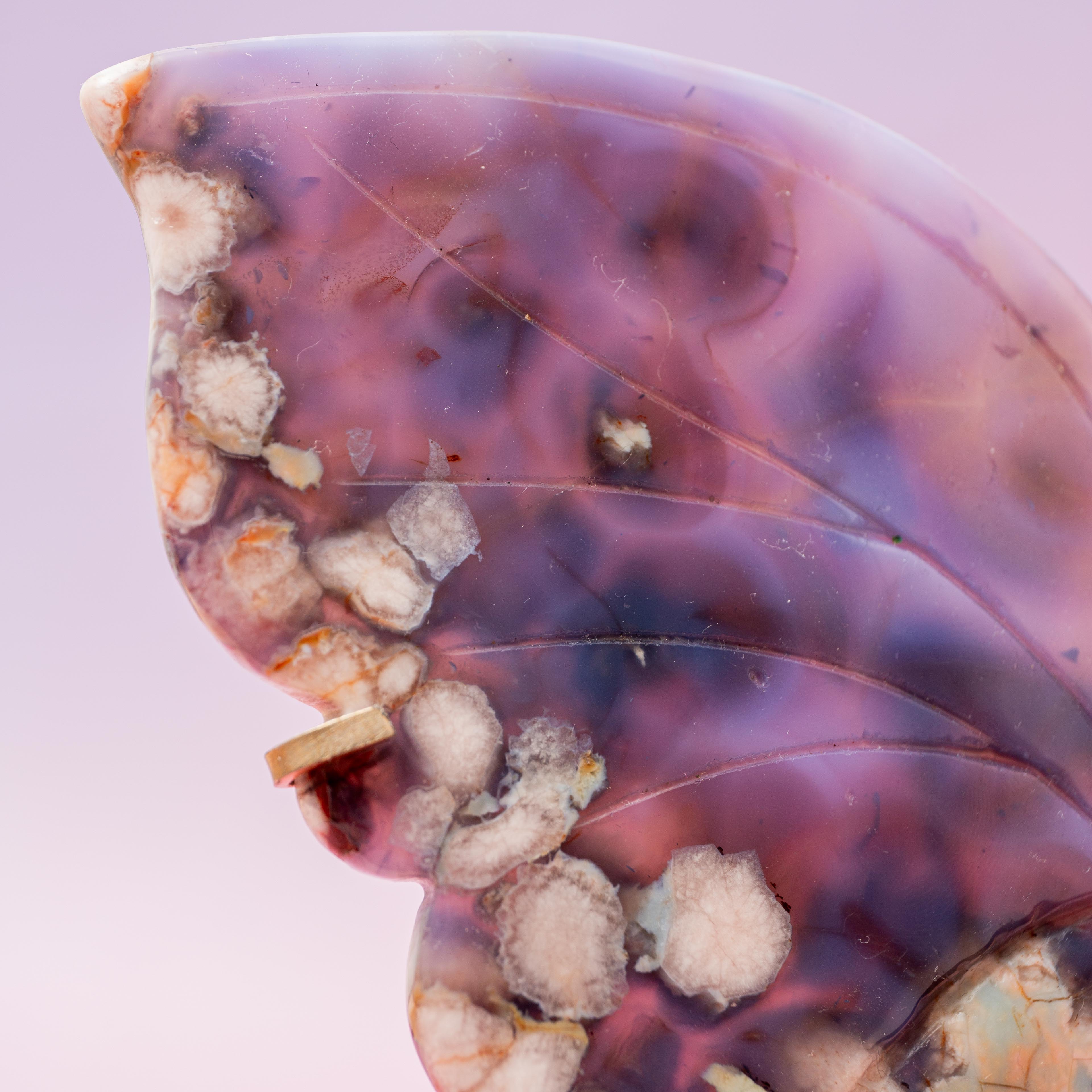 Blue Sakura agate Butterfly - 24cm/A