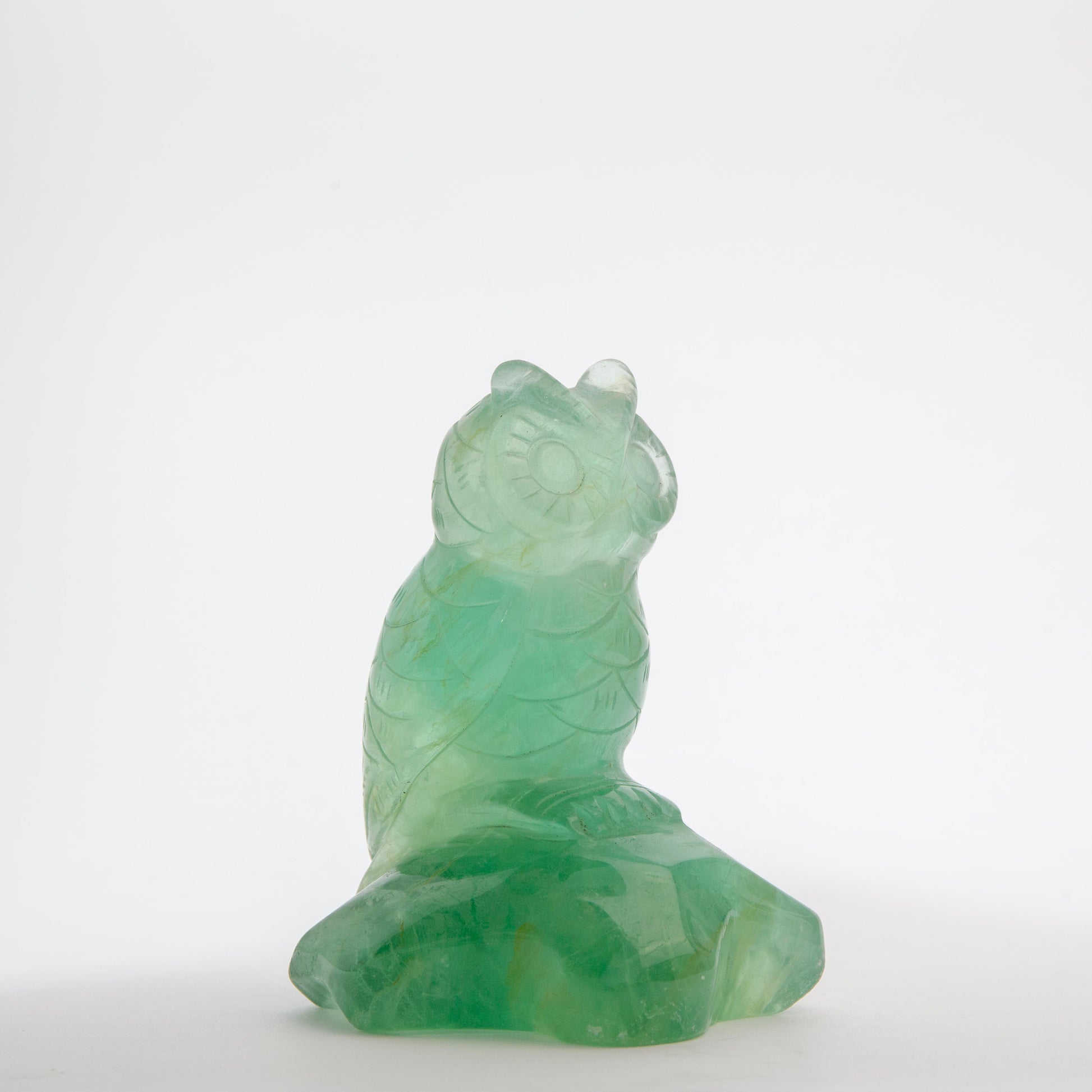 Owl - Green Fluorite