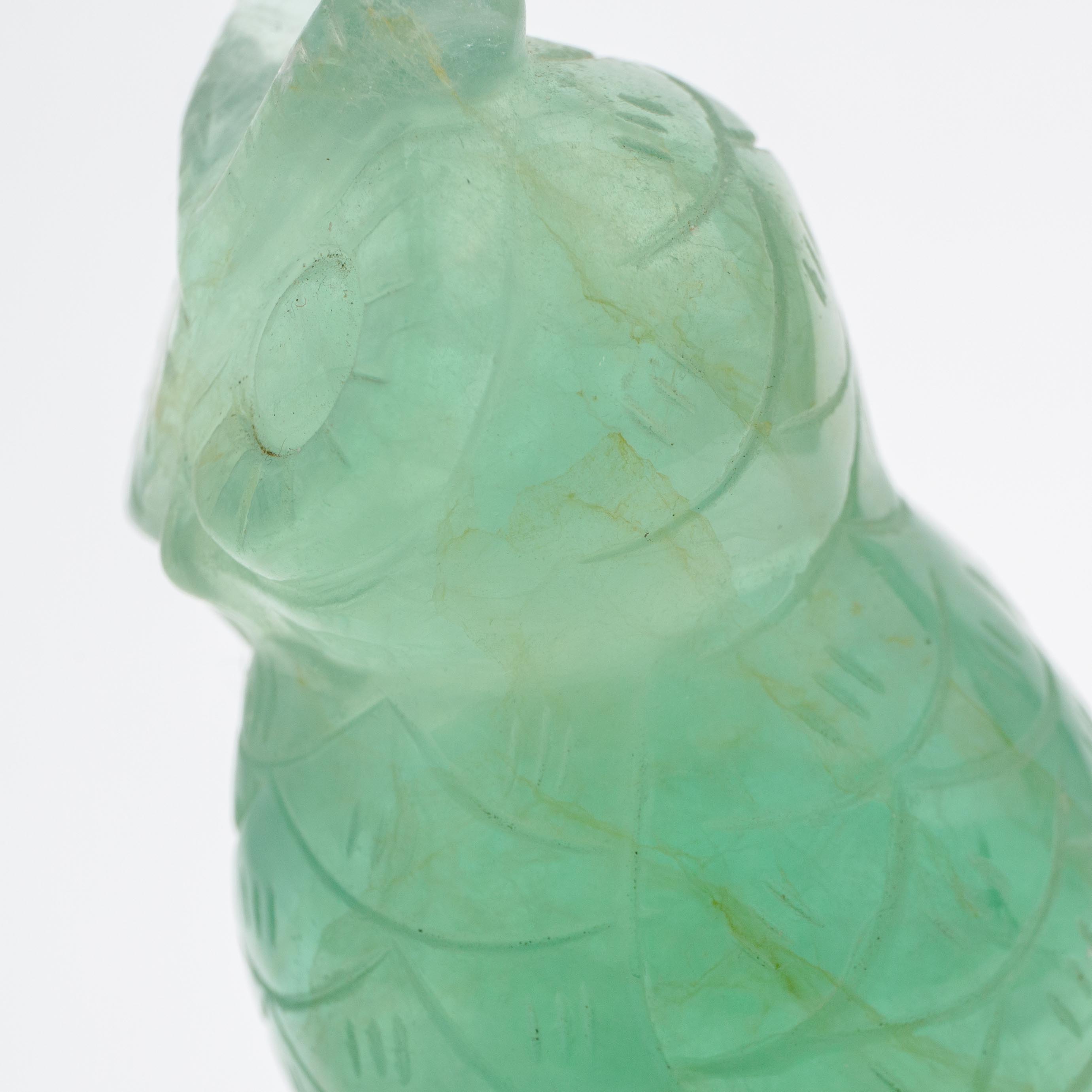 Owl - Green Fluorite