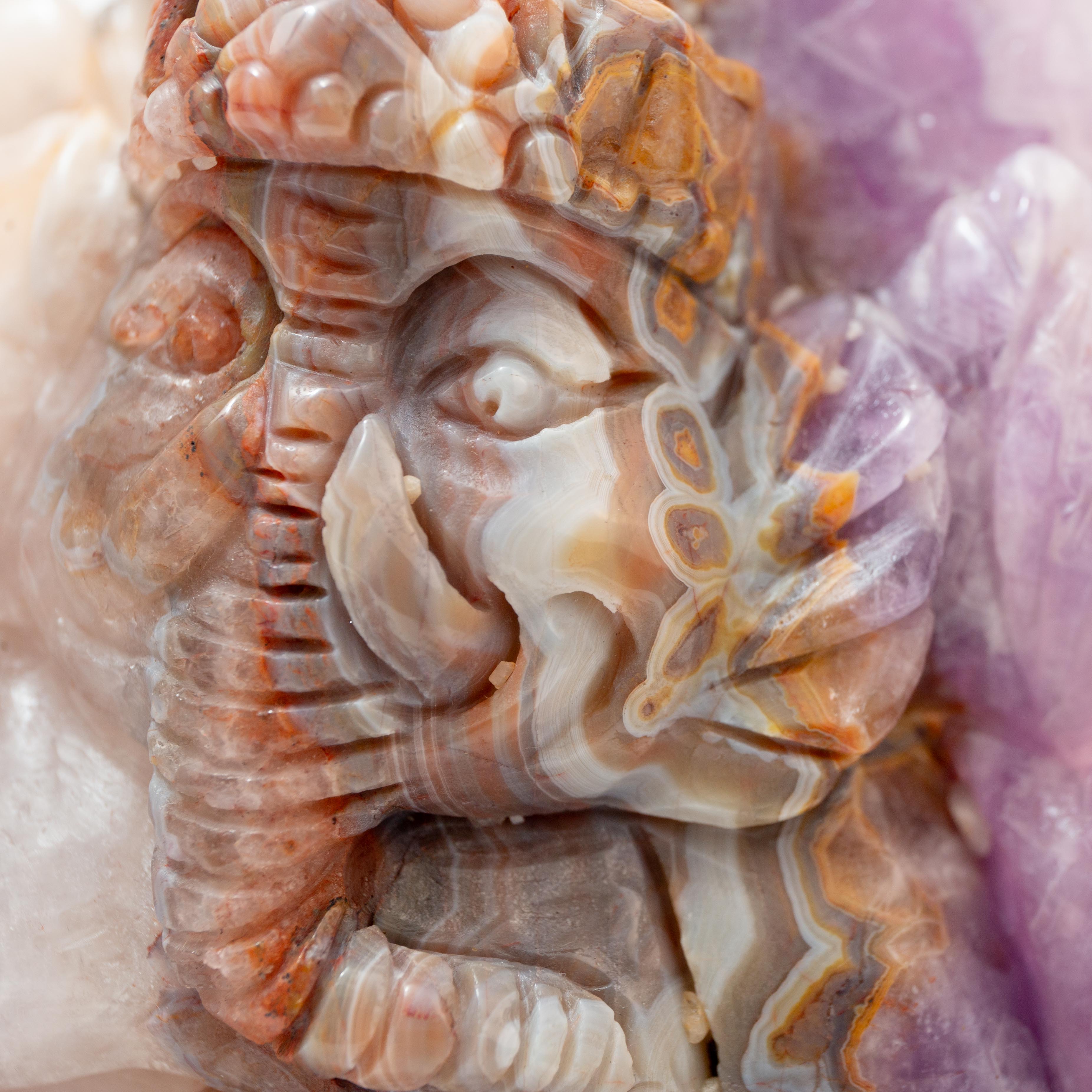 Ganesha - Amethyst & Agate
