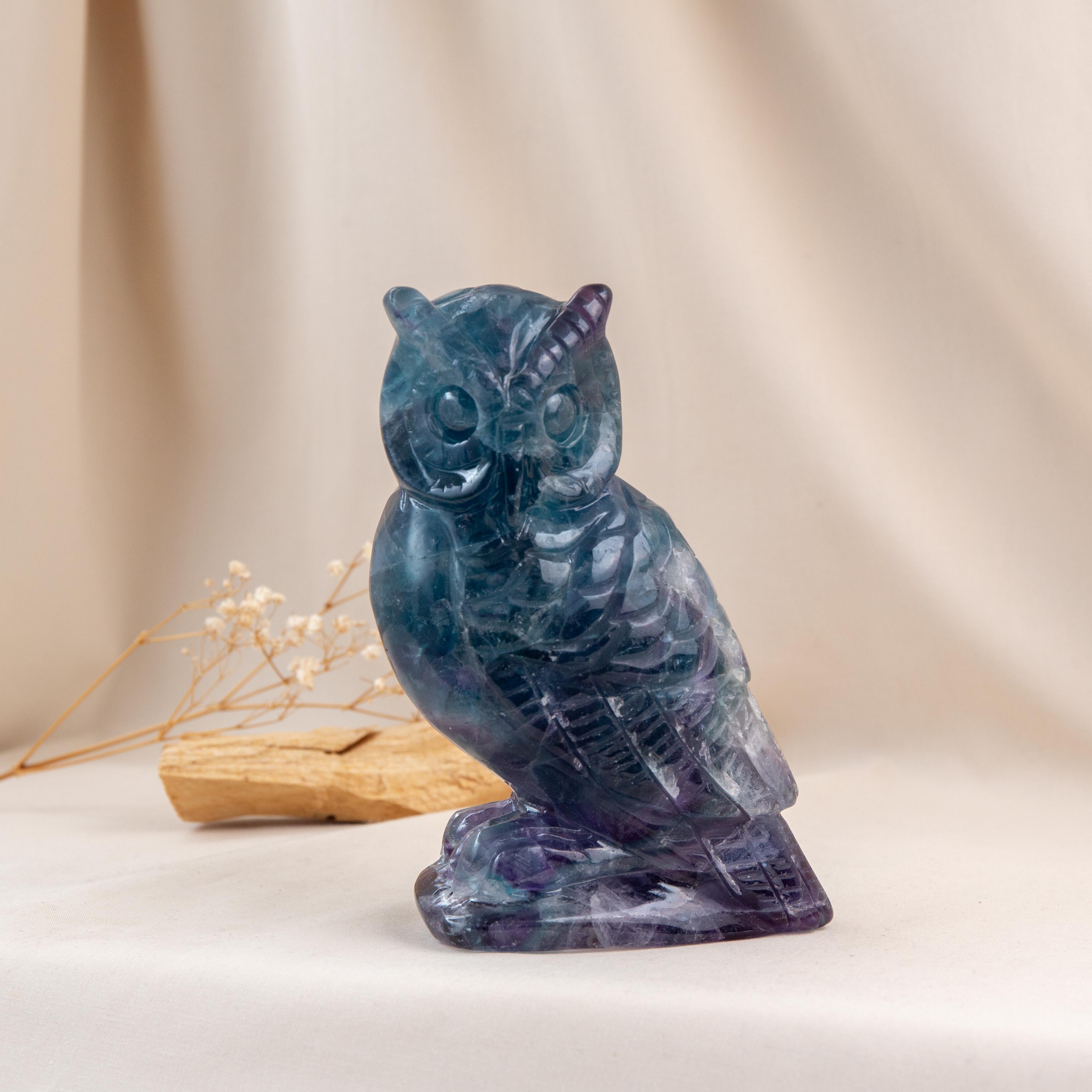 Owl - Fluorite