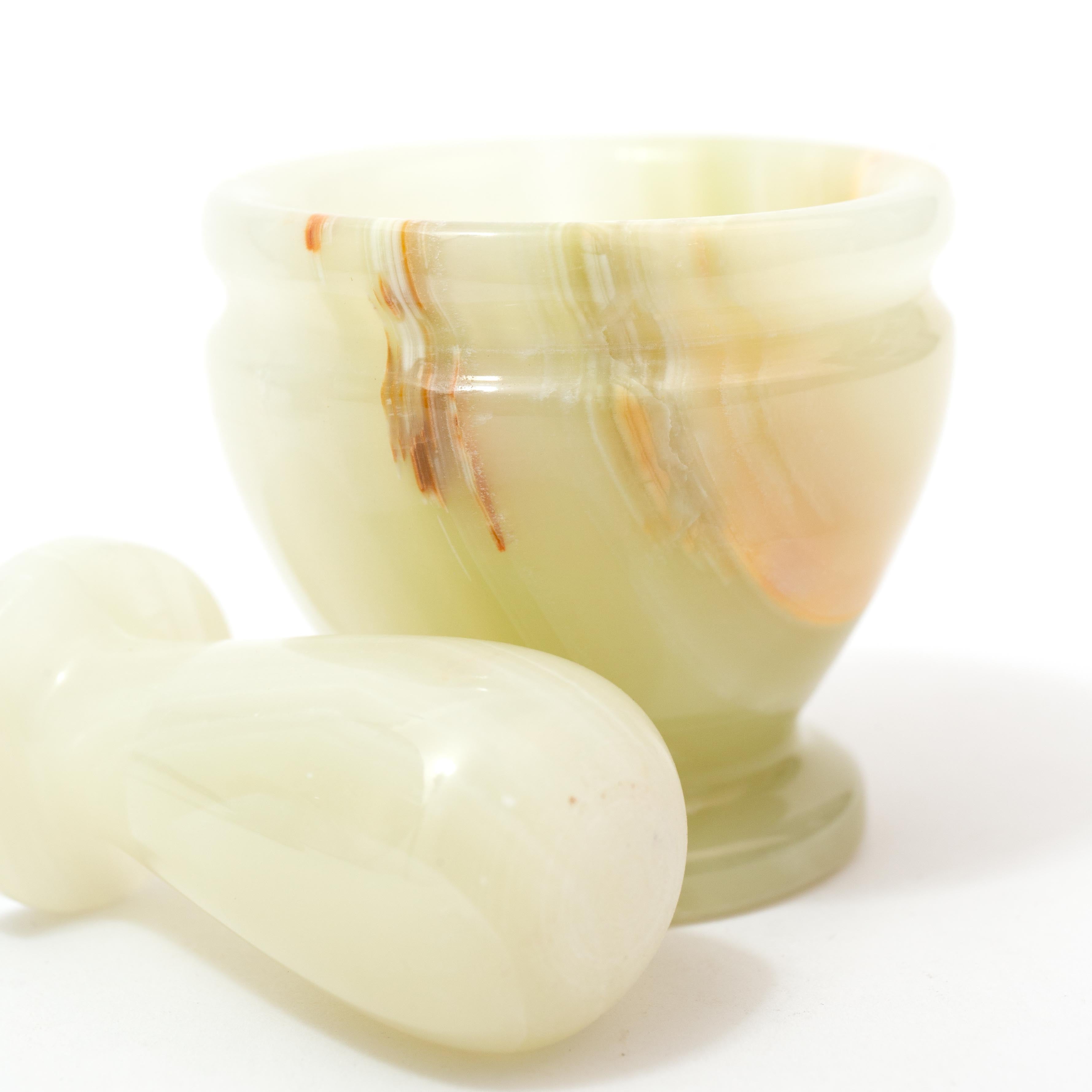 Mini Medicine Mortar - Pakistani Onyx