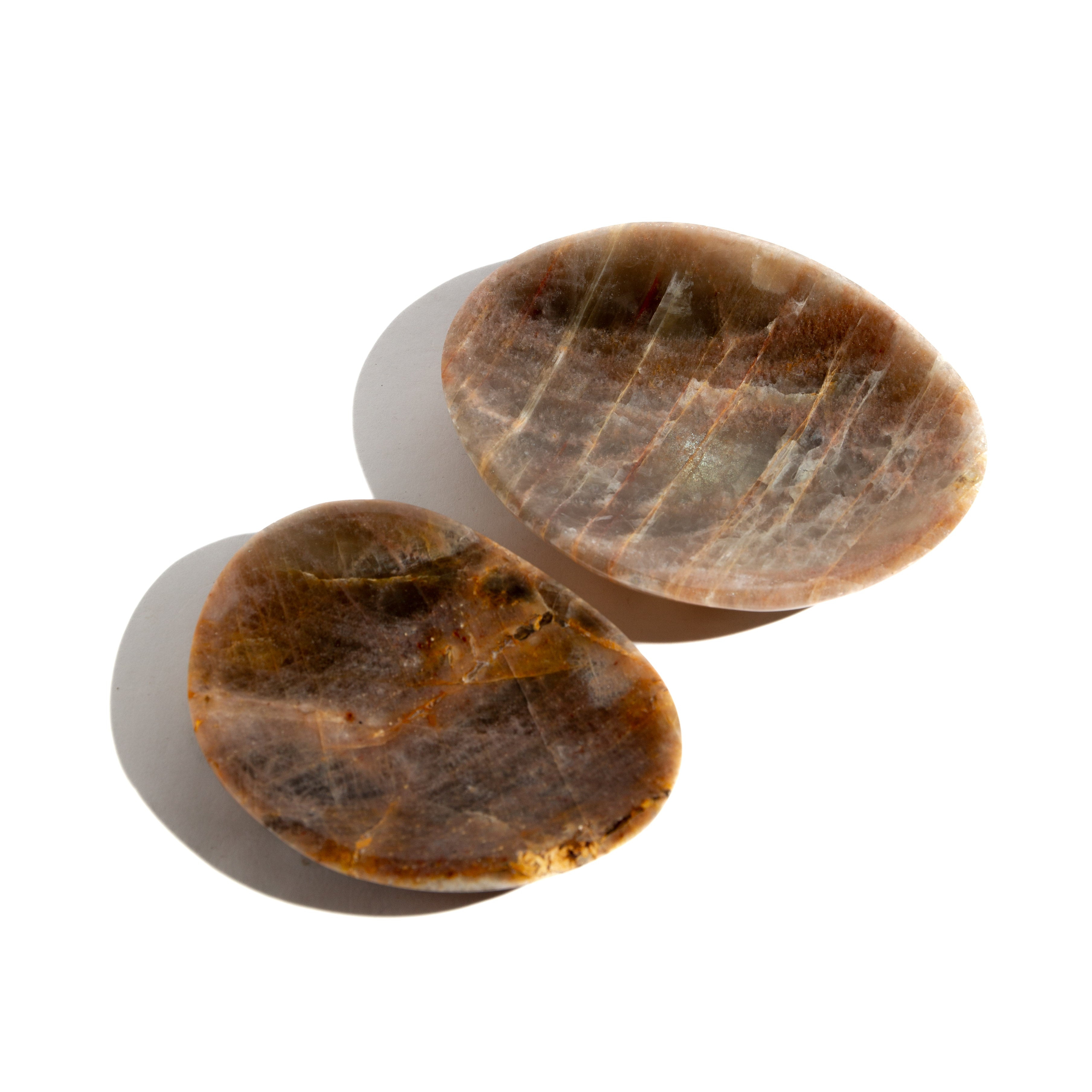 Peach Moonstone Charging Plate - Madagascar