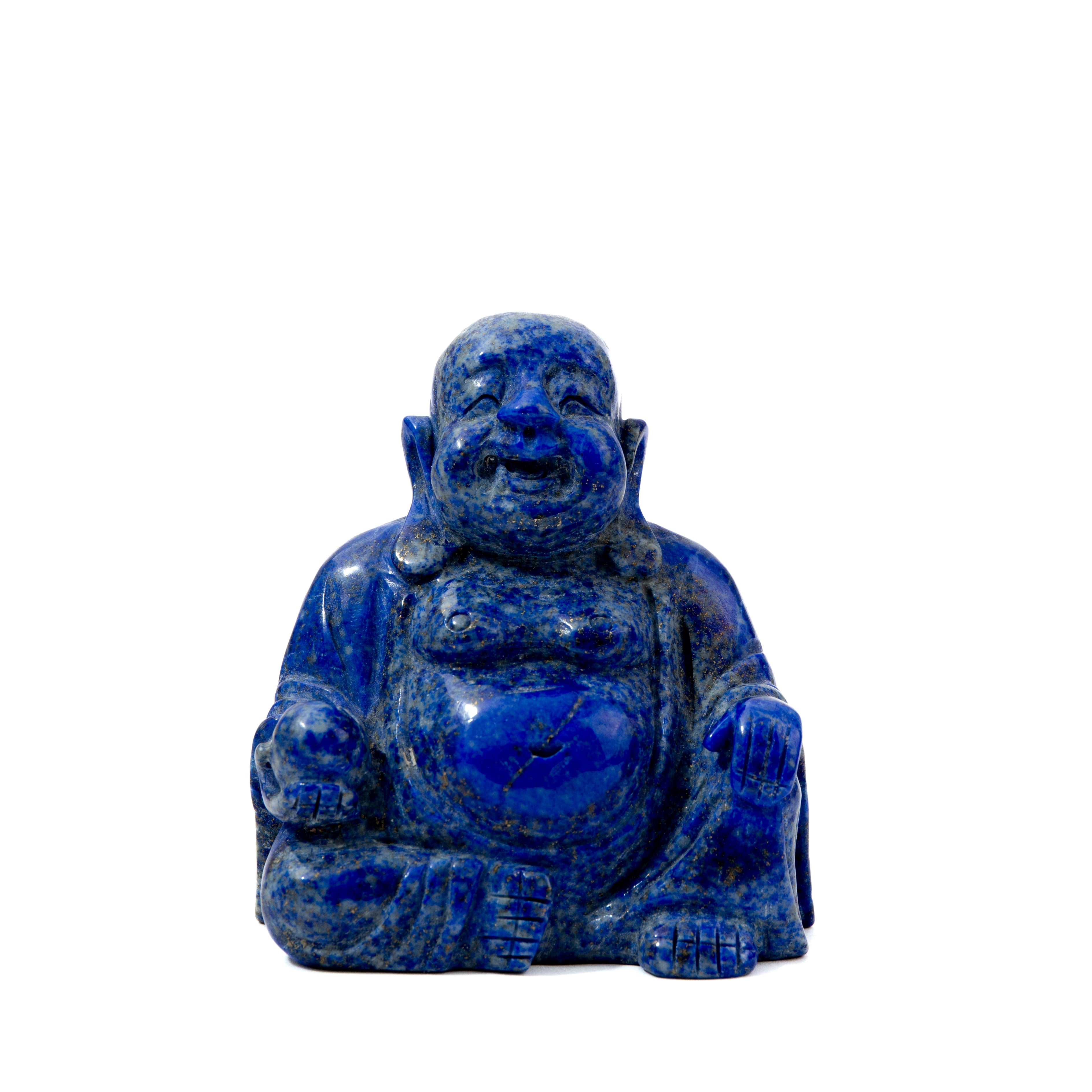 Laughing Chinese Buddha - Lapis Lazuli
