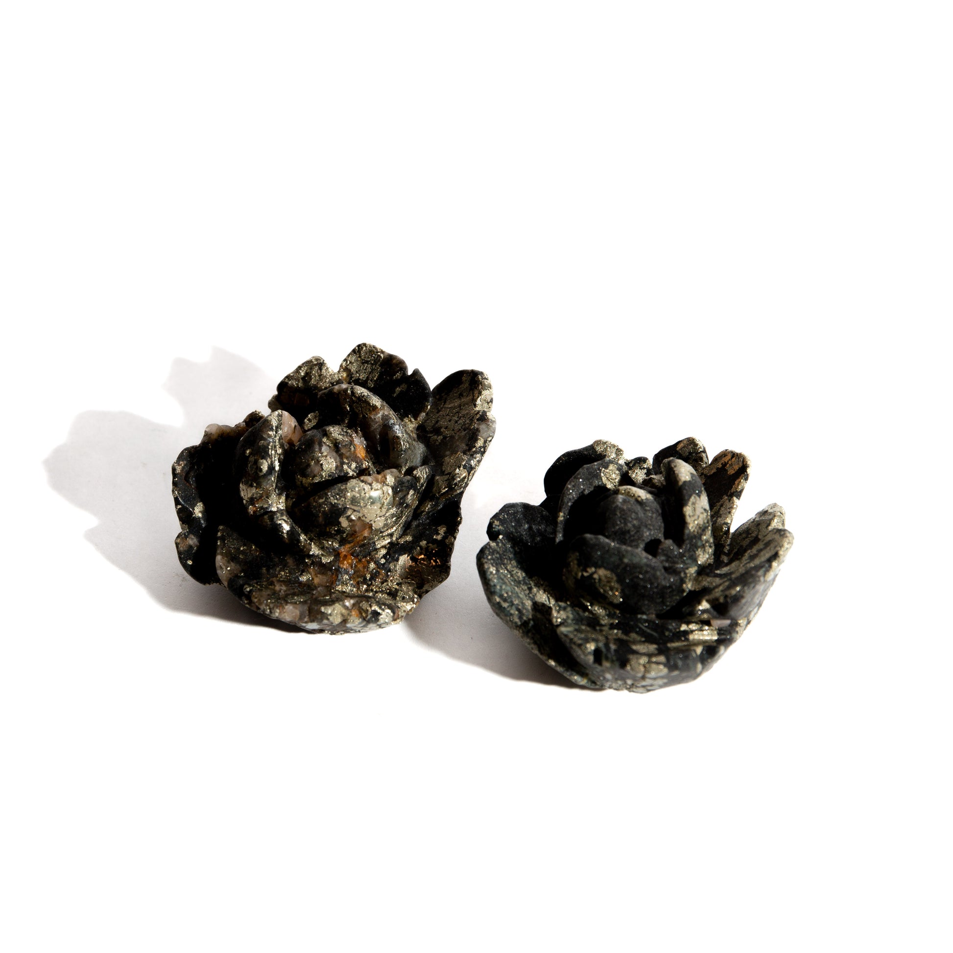 Rose - Pyrite with Quartz