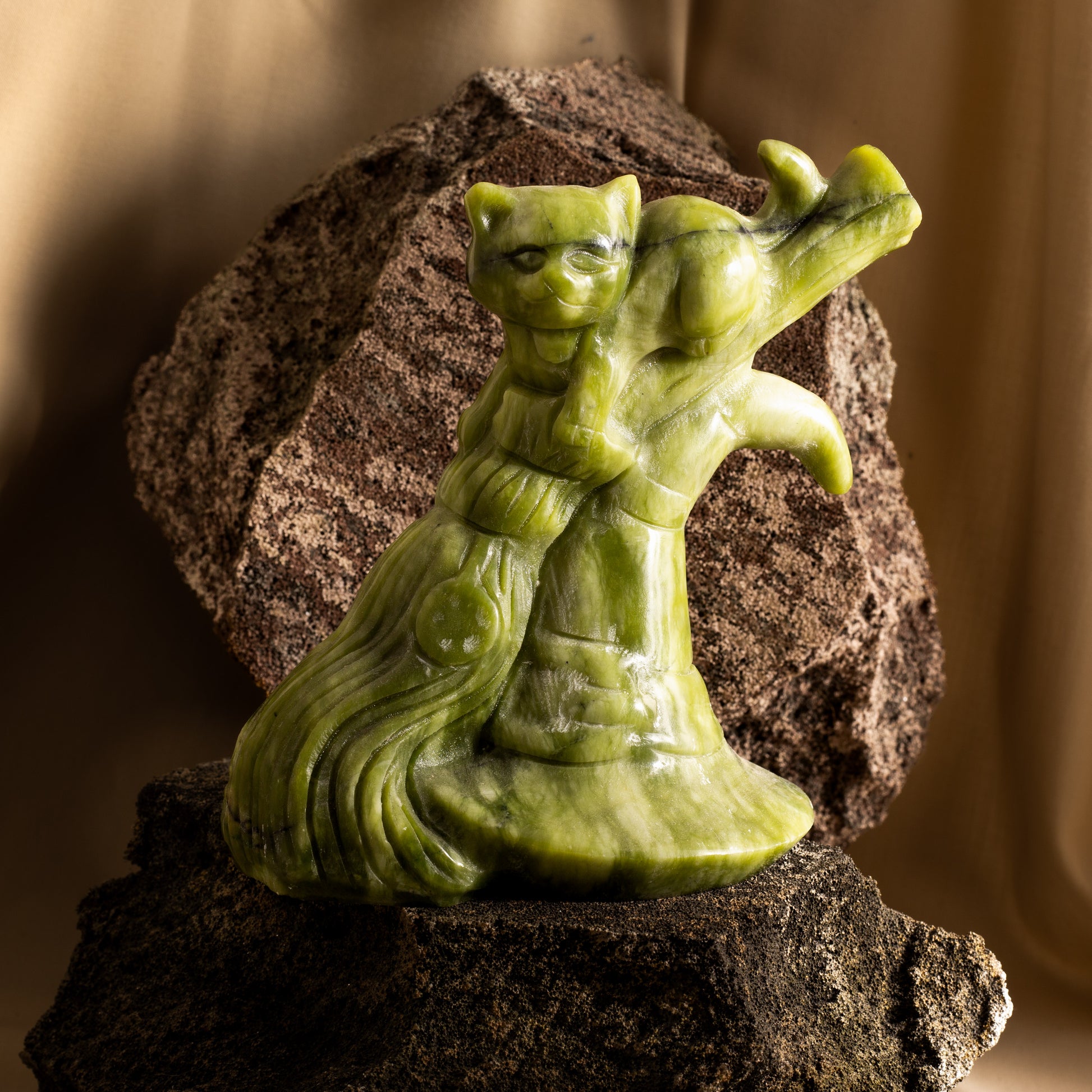 Serpentine - Cat on Witch Broom