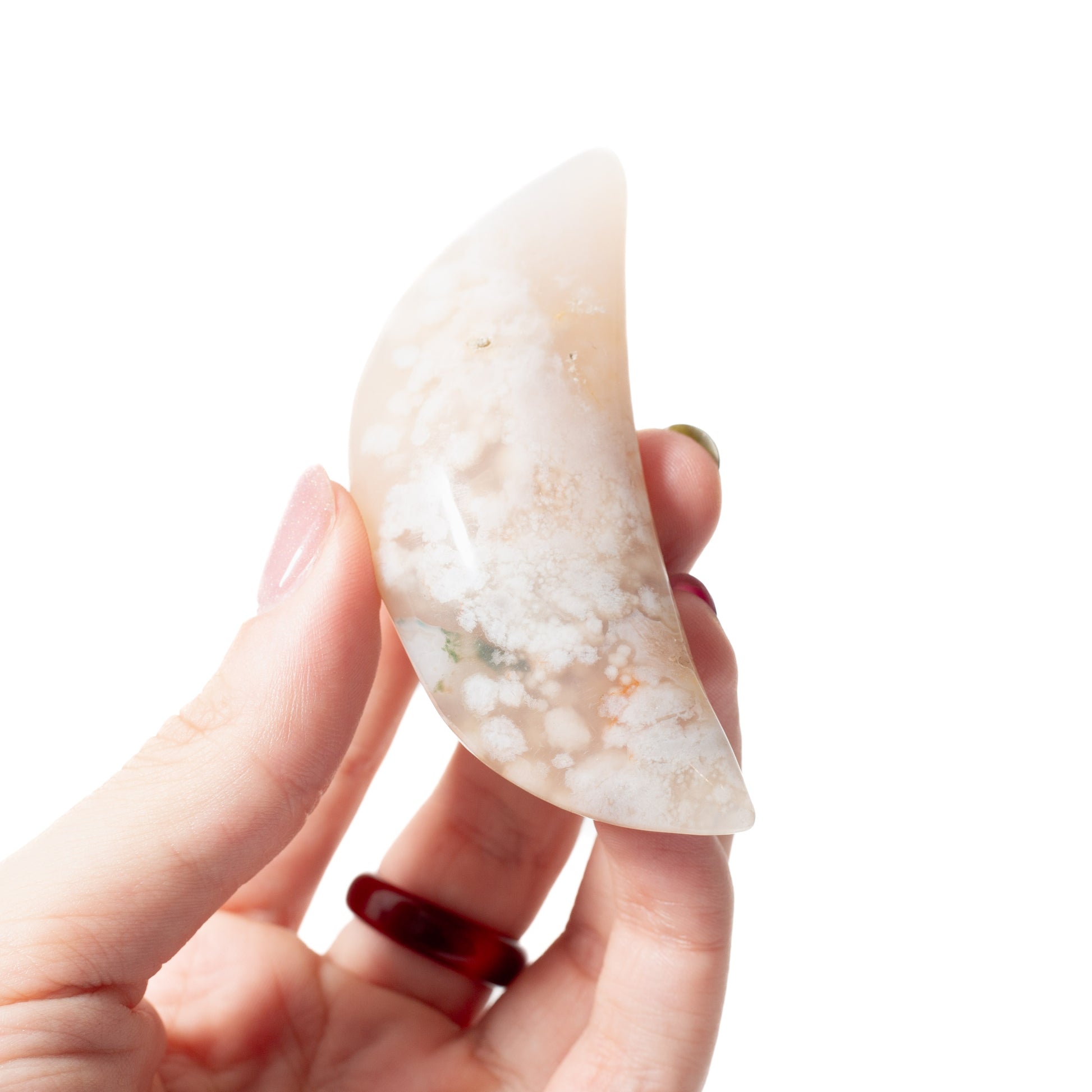 Moon - Sakura Agate 7cm