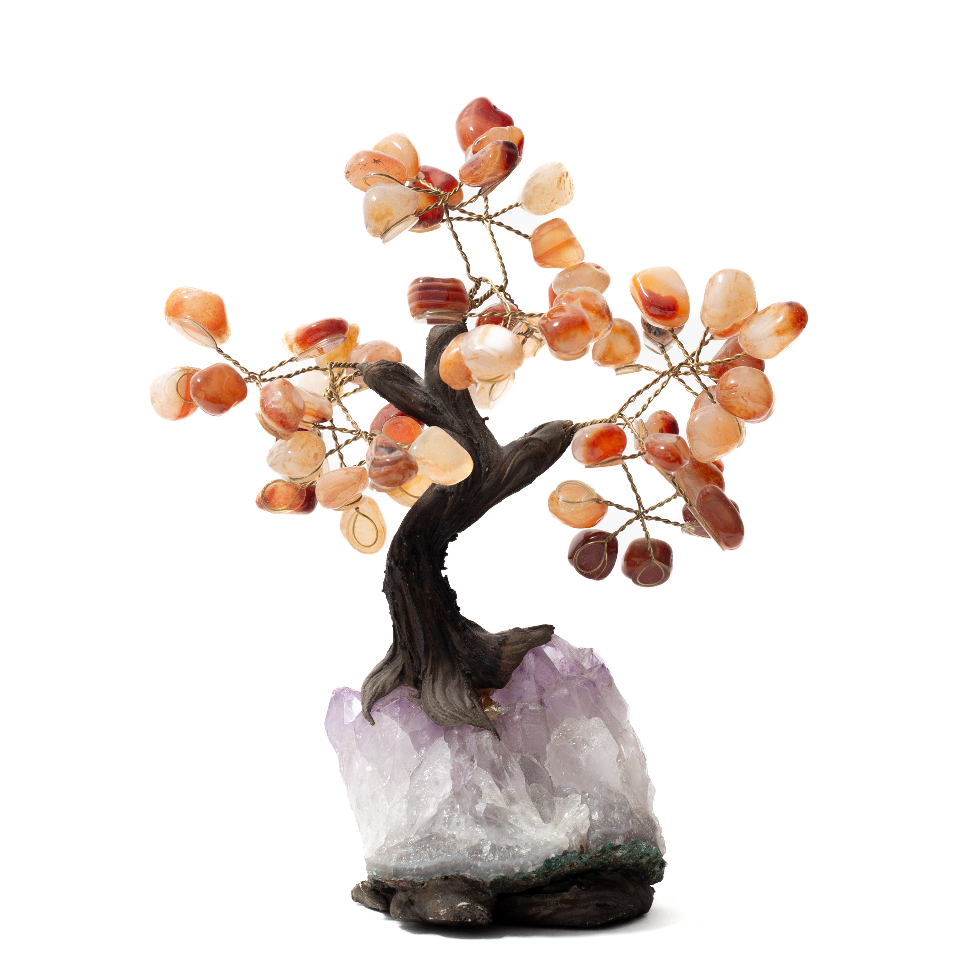 Gems Tree - Ametiszt + Karneol Brazília 15 cm