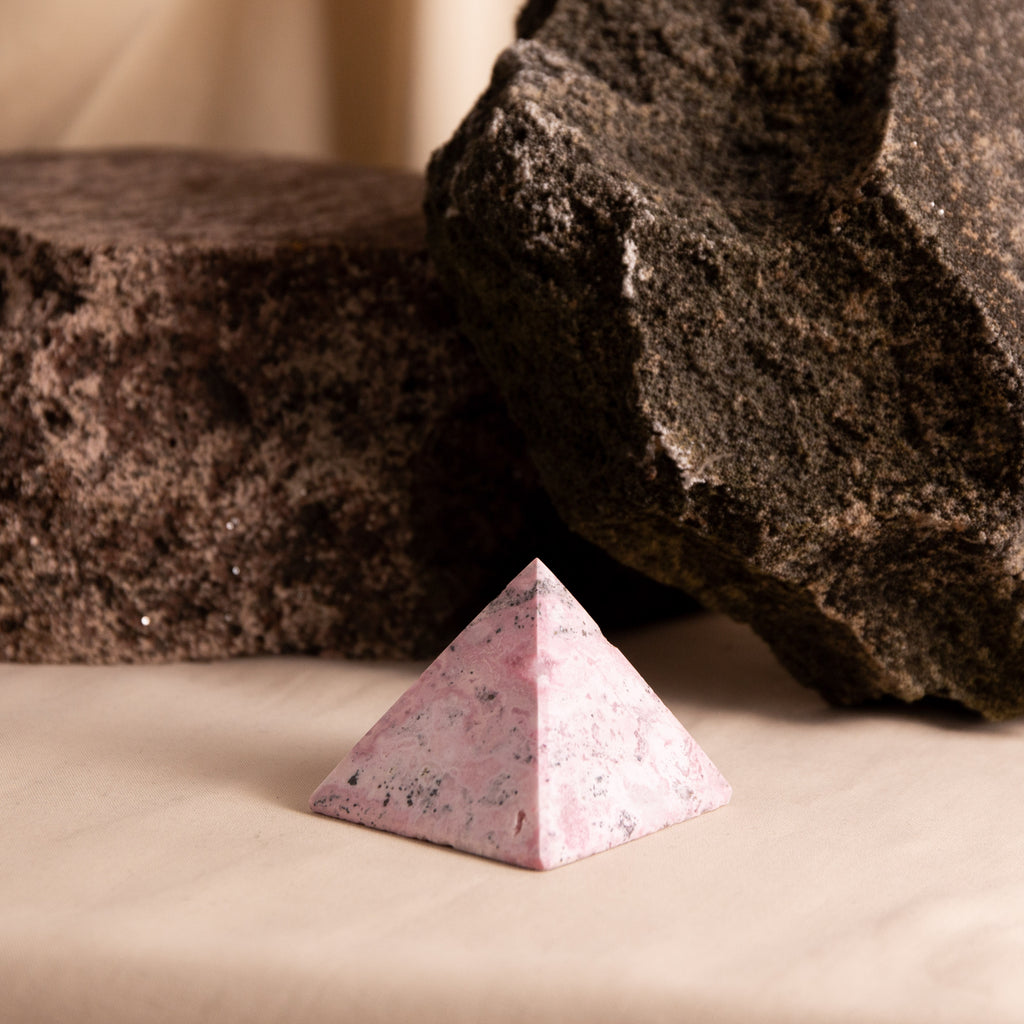 Peruvian Rhodochrosite Pyramid - 5x5cm