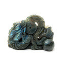 Labradorite - Dragon carvings in Chinese style