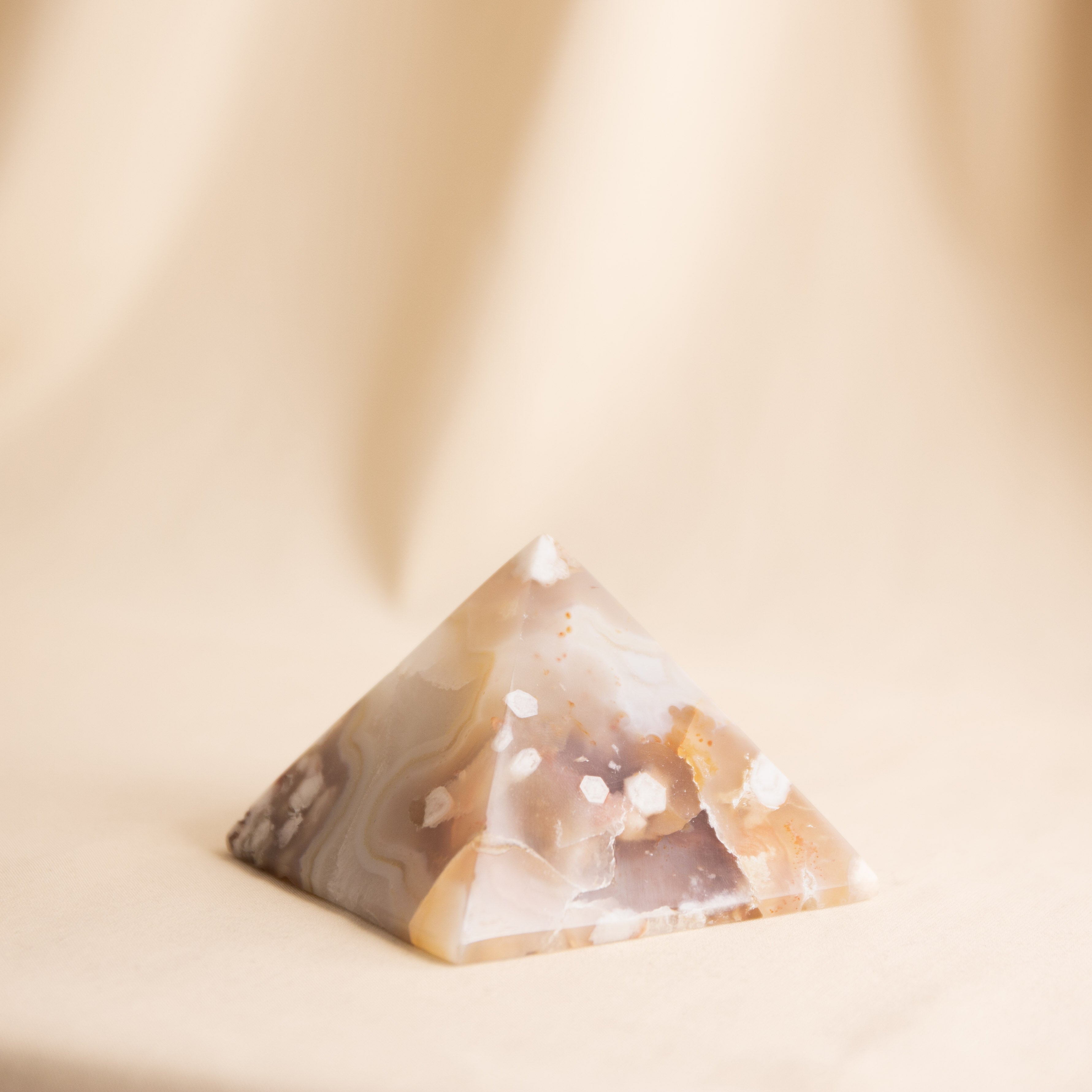Sakura Agate Pyramid - 7x7cm