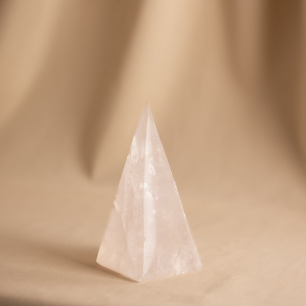 Rose Quartz Pyramid - 9.5cm
