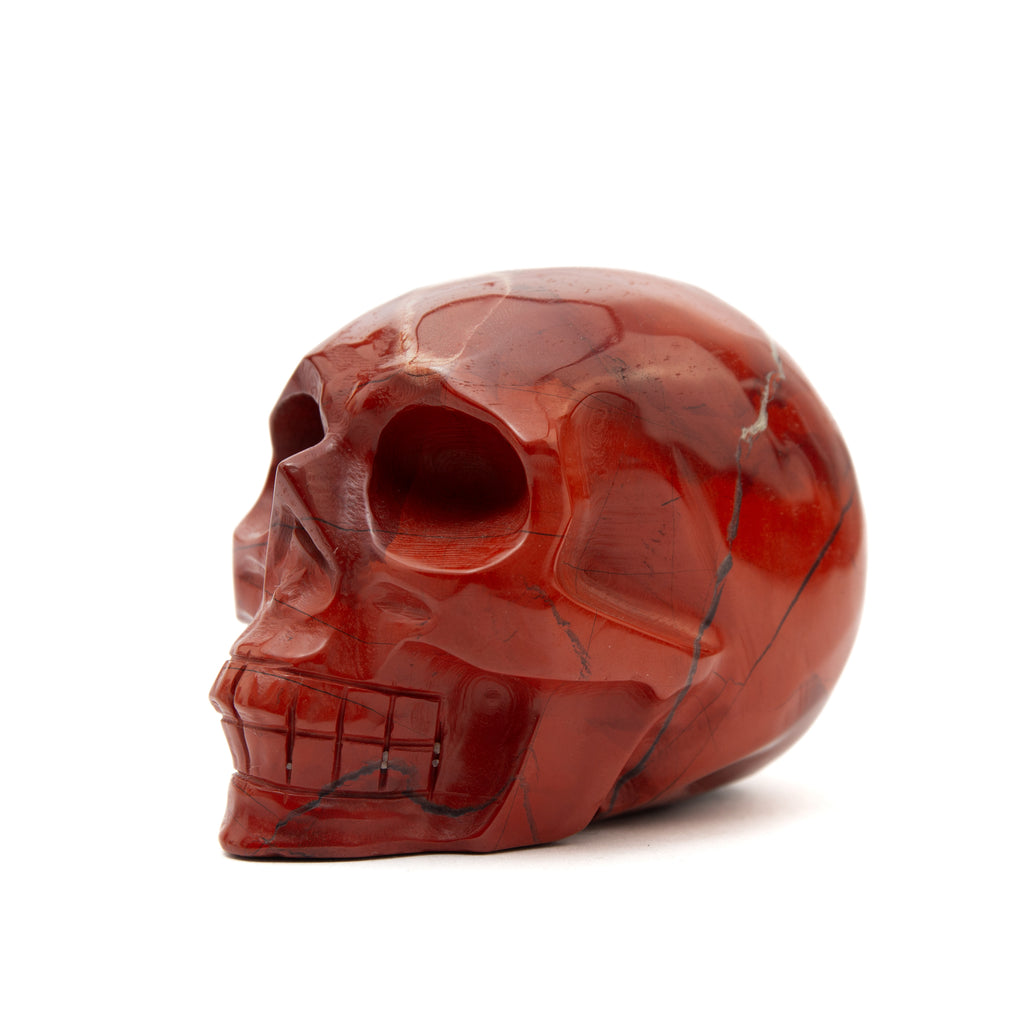 Red Jasper Skull - 10cm