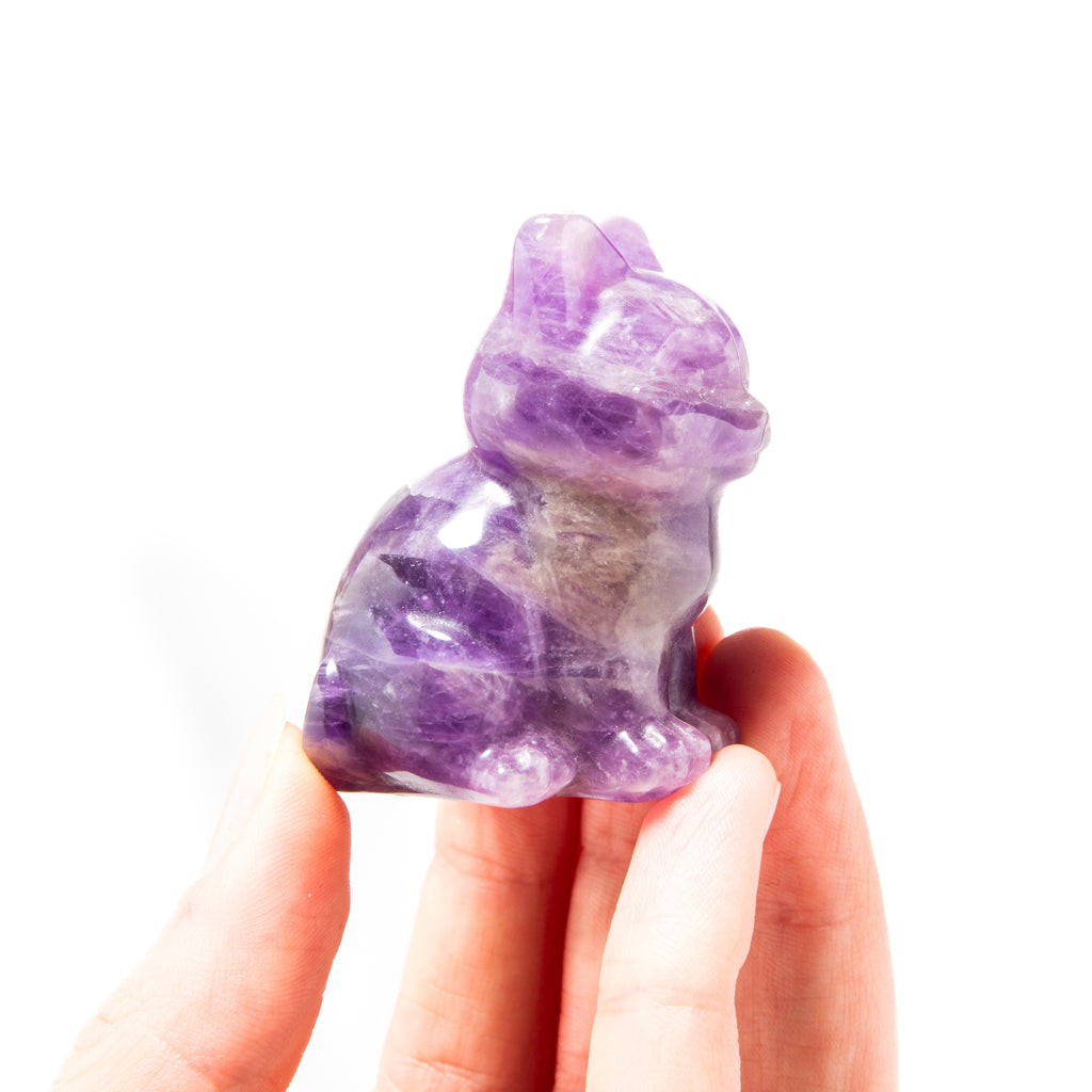 Amethyst Cat- 5cm