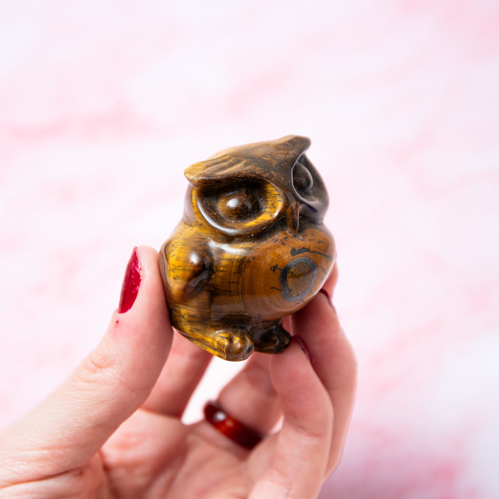 Tiger Eye Owl - 5cm
