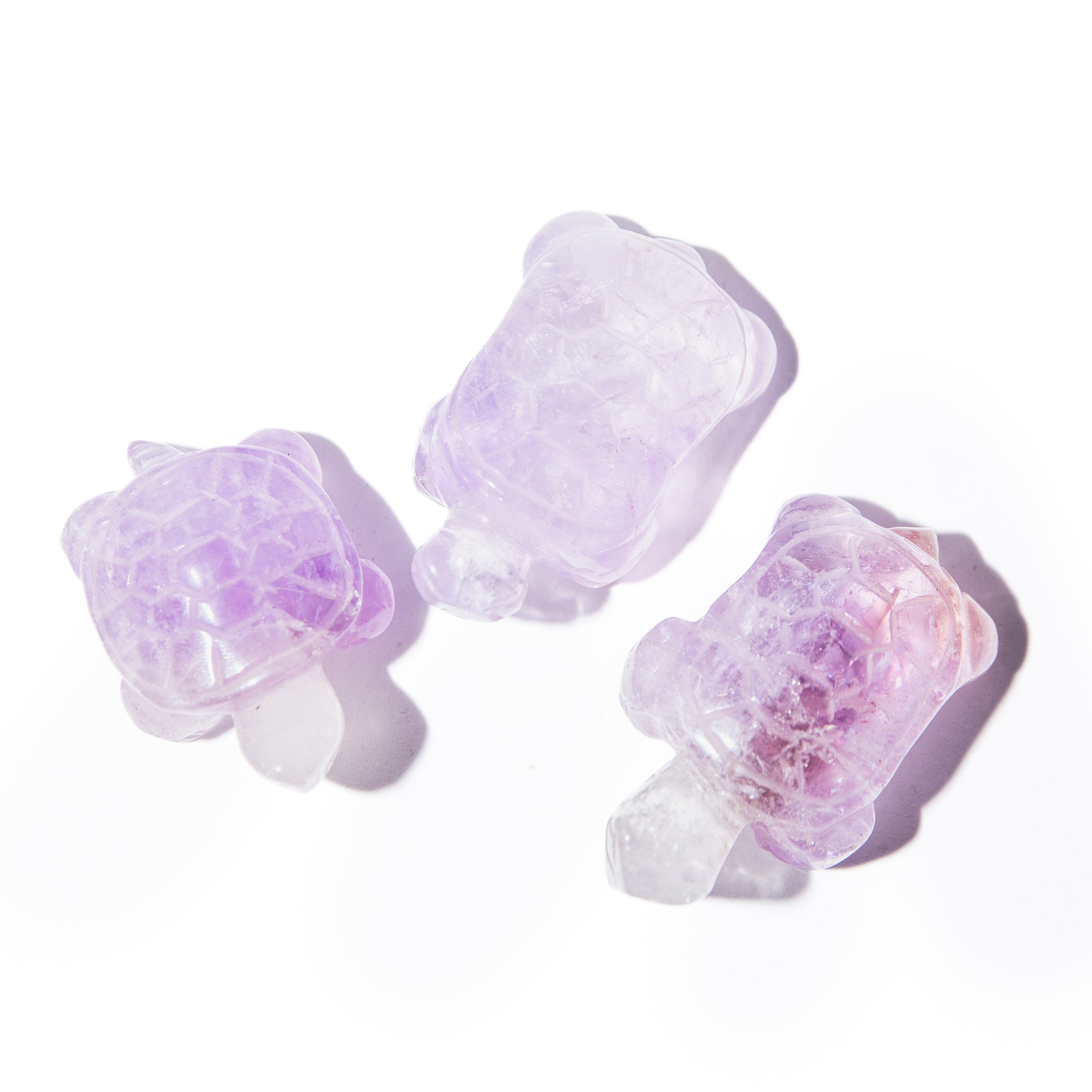 Ametiszt teknős (1db) - 3 cm