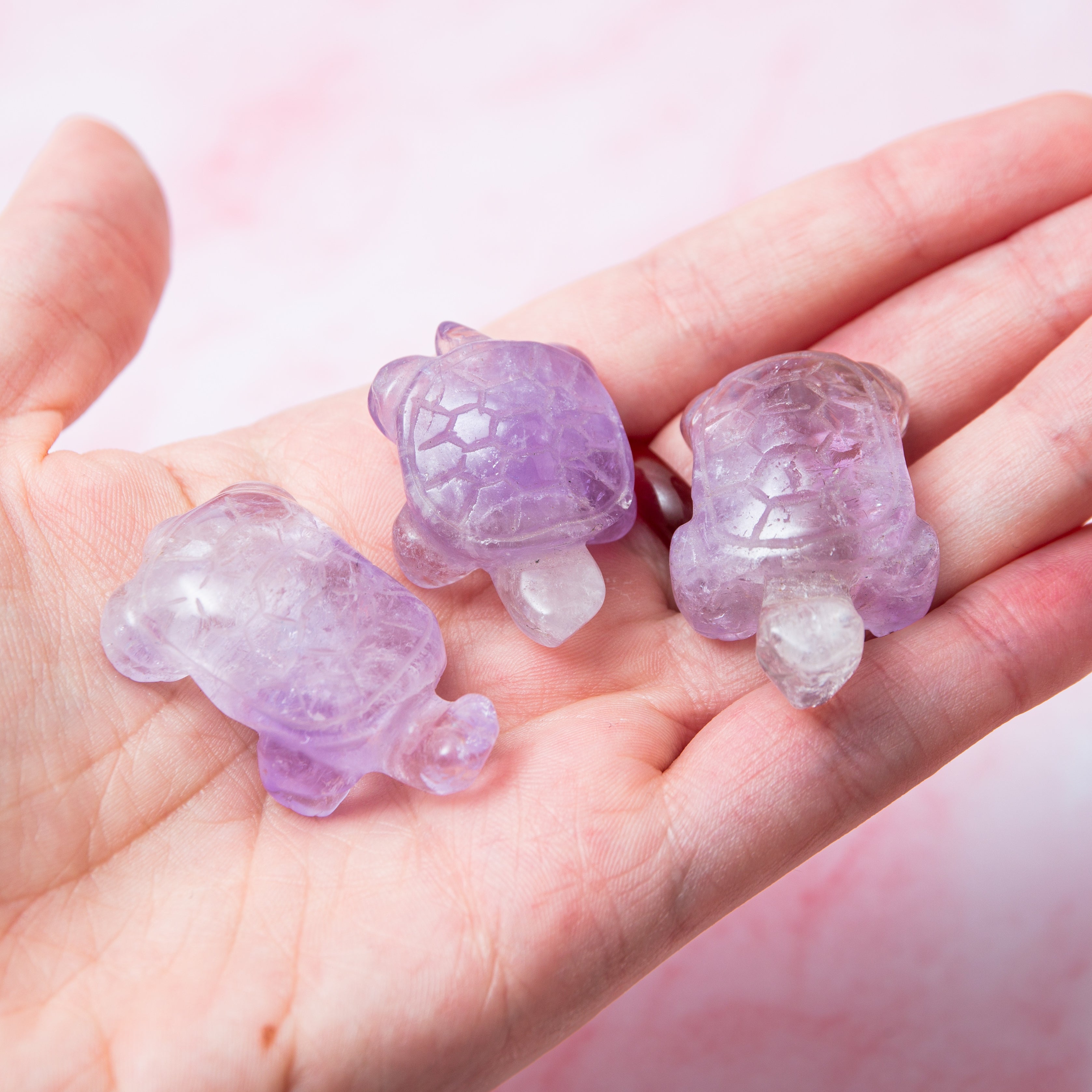 Ametiszt teknős (1db) - 3 cm