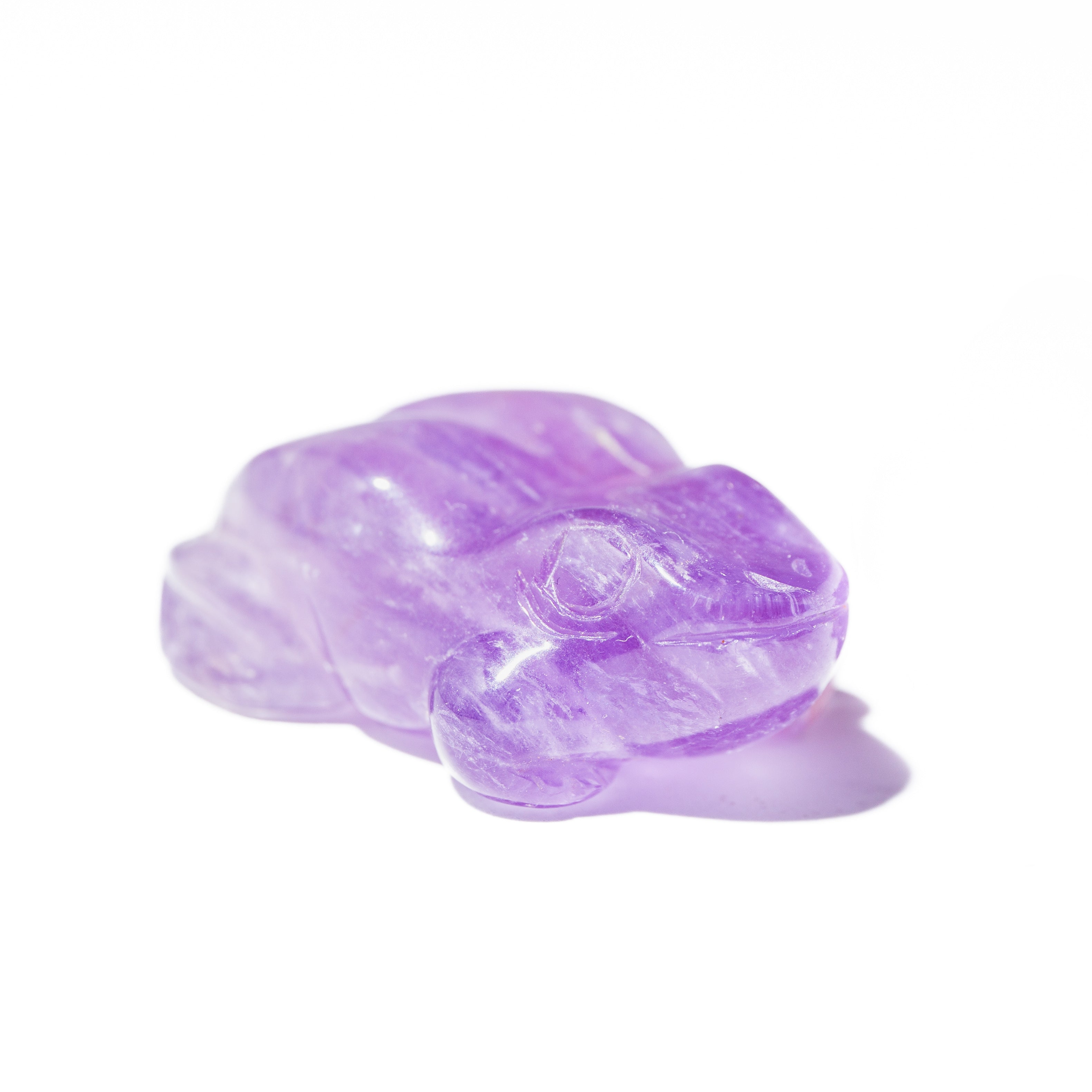 Ametiszt béka (1db)- 3 cm