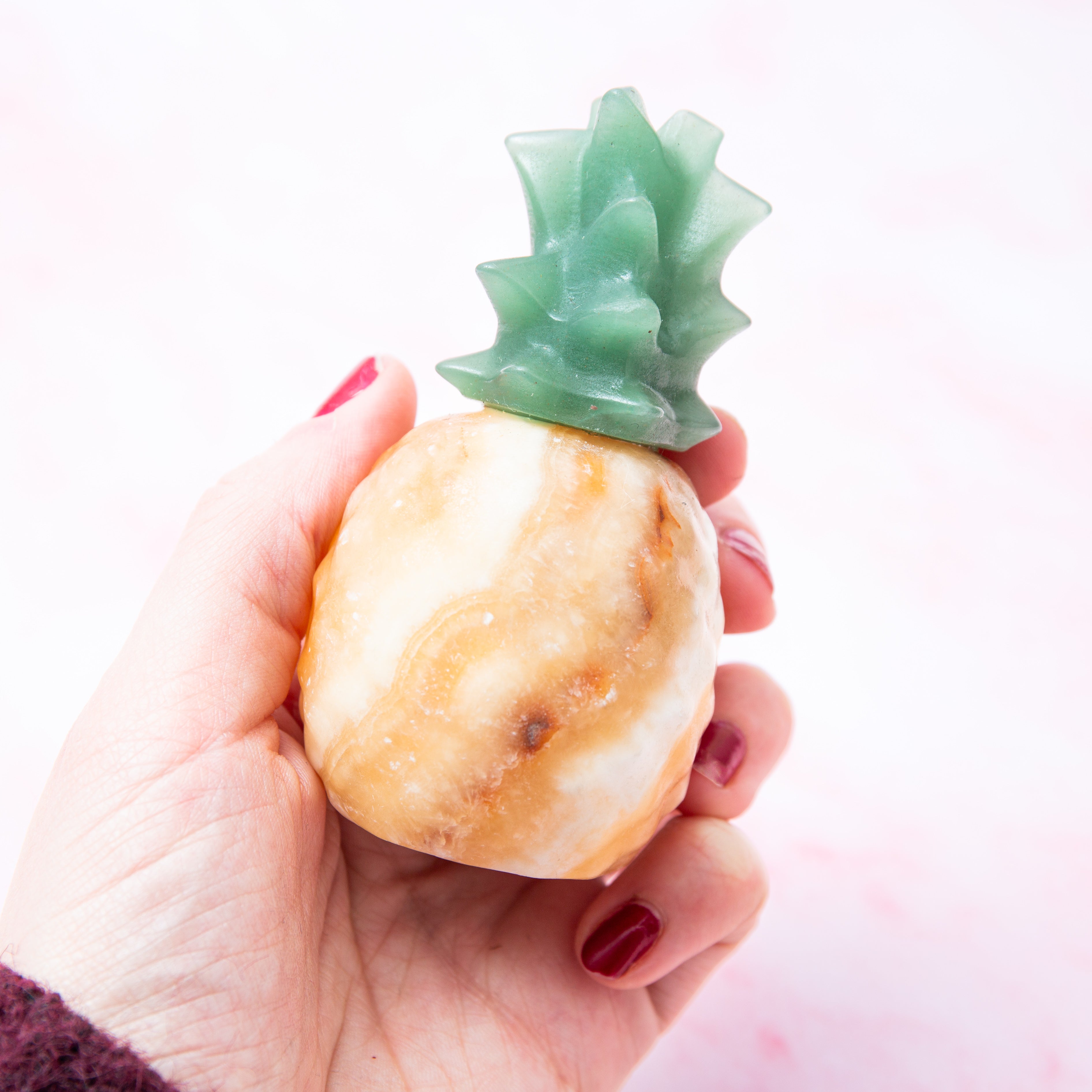 Sárga Kalcit Ananász - 9cm