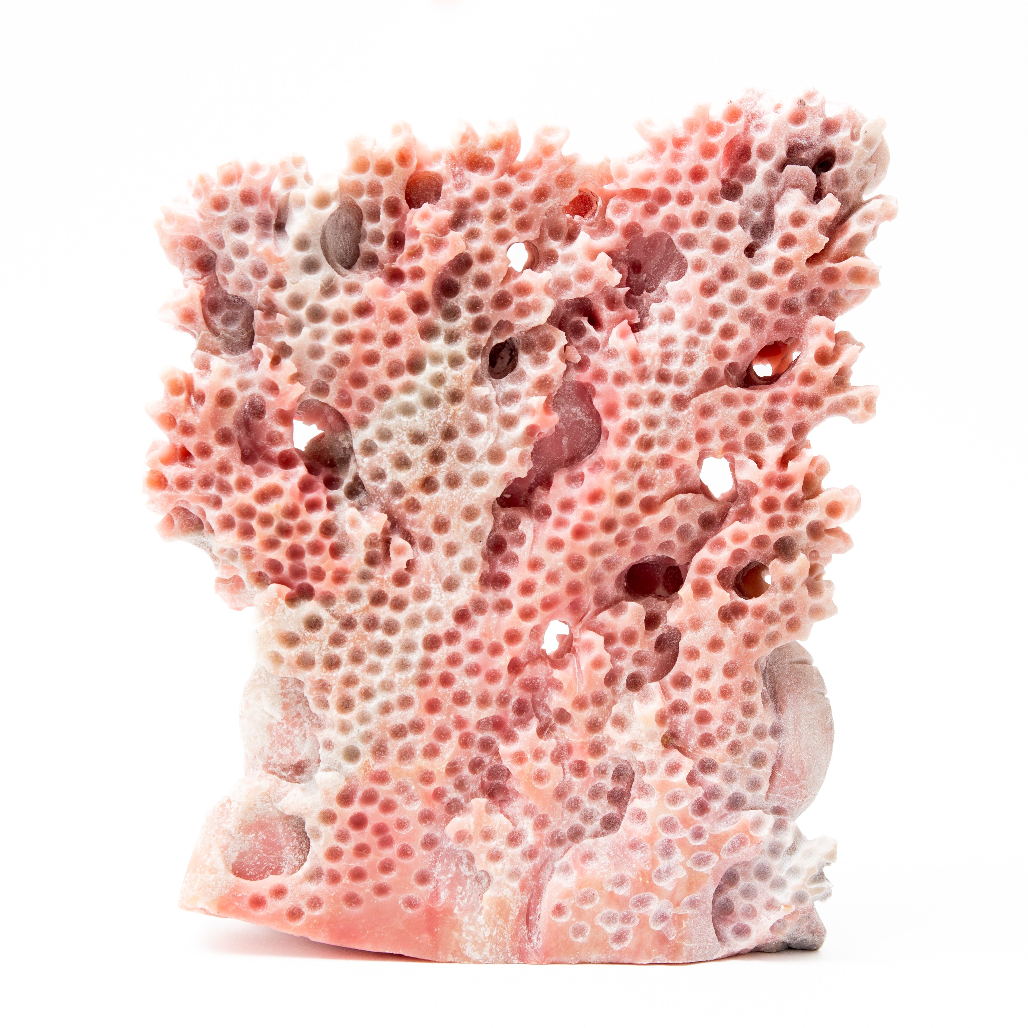 Rózsaszín opál tengeri világ - 23cm