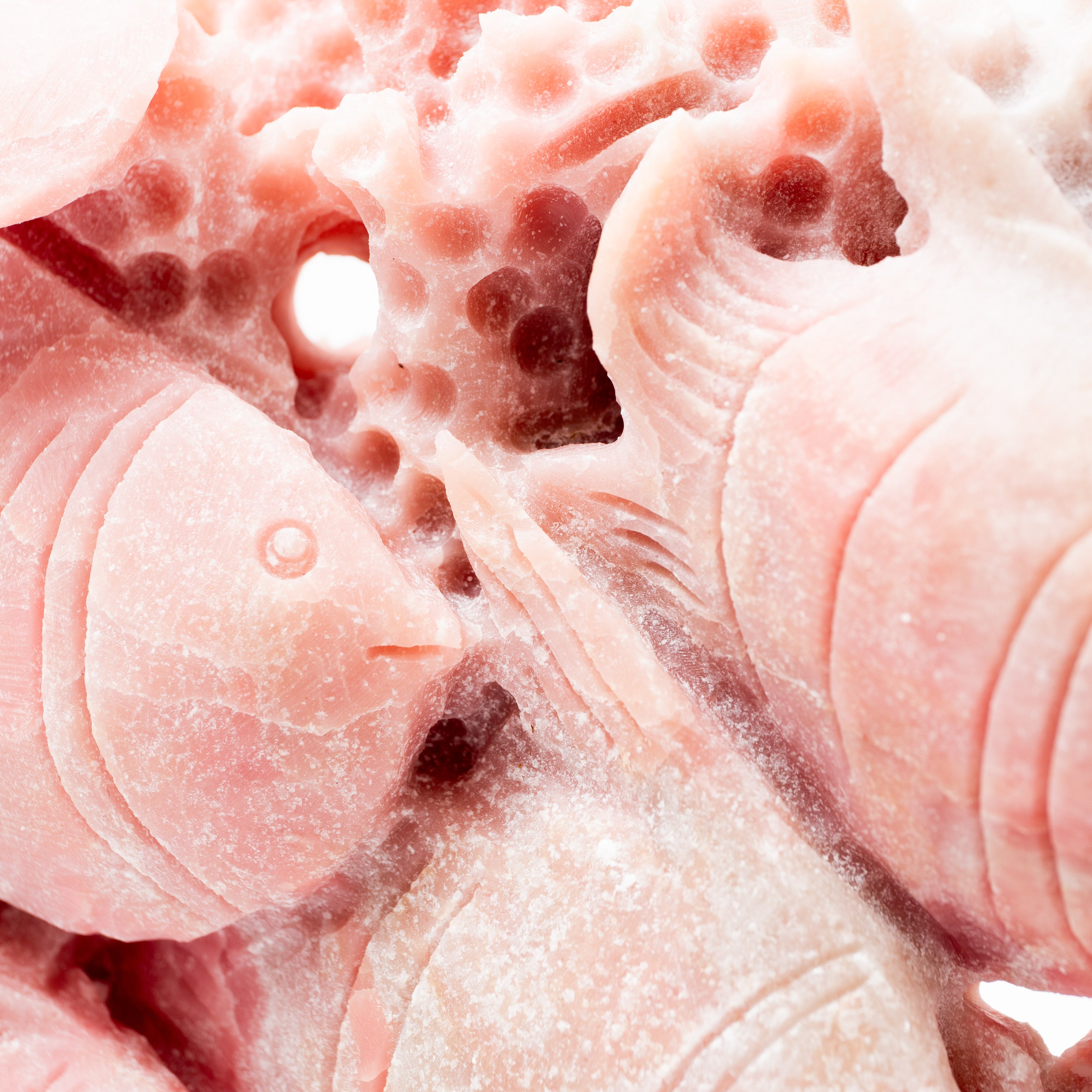 Rózsaszín opál tengeri világ - 23cm