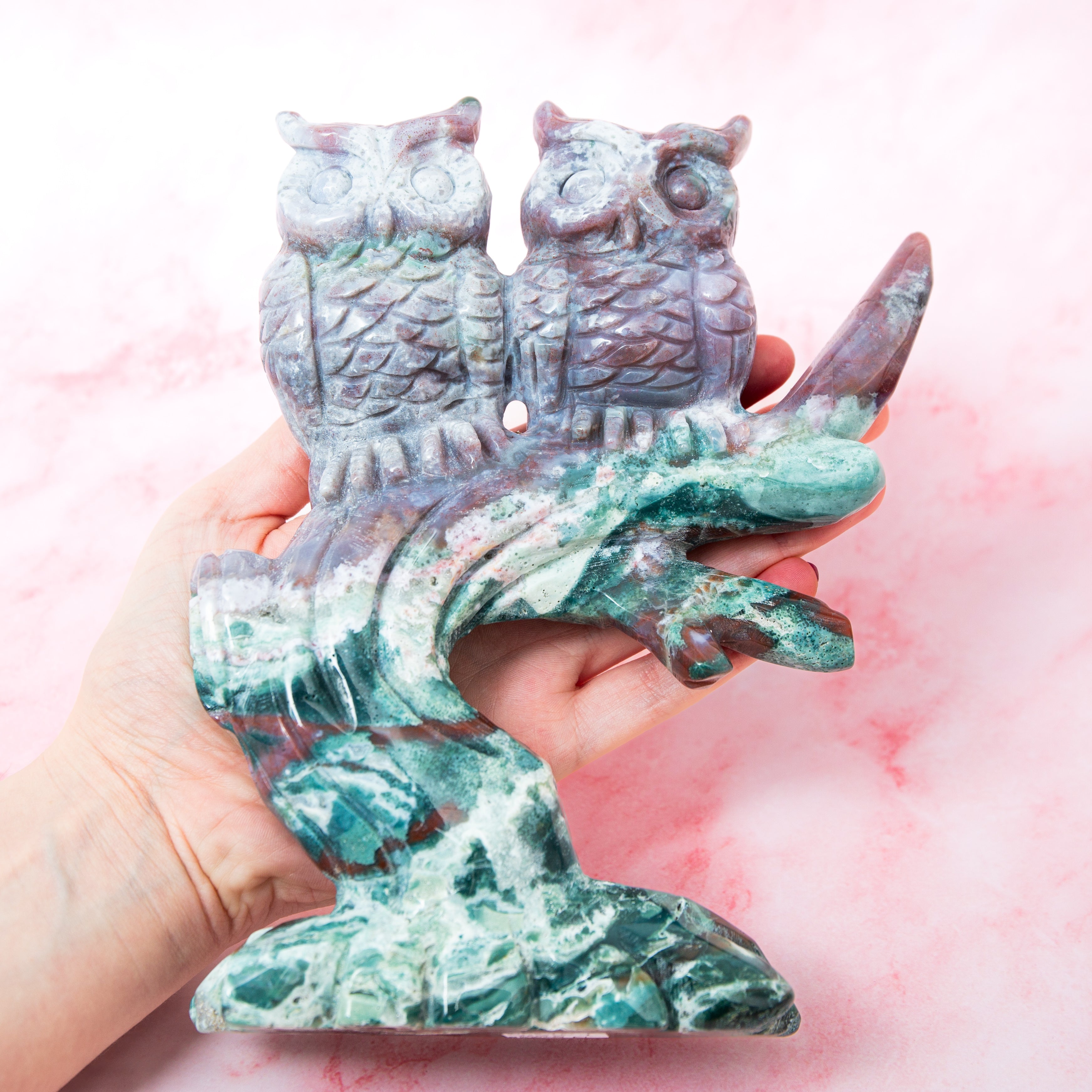 Óceáni jáspis bagoly - 19 cm