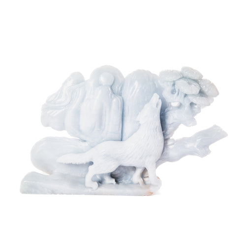 Angelite Wolf - 14cm
