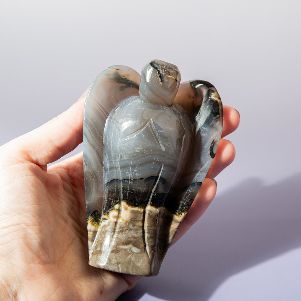 Volcanic Agate Angel - 10cm(A)