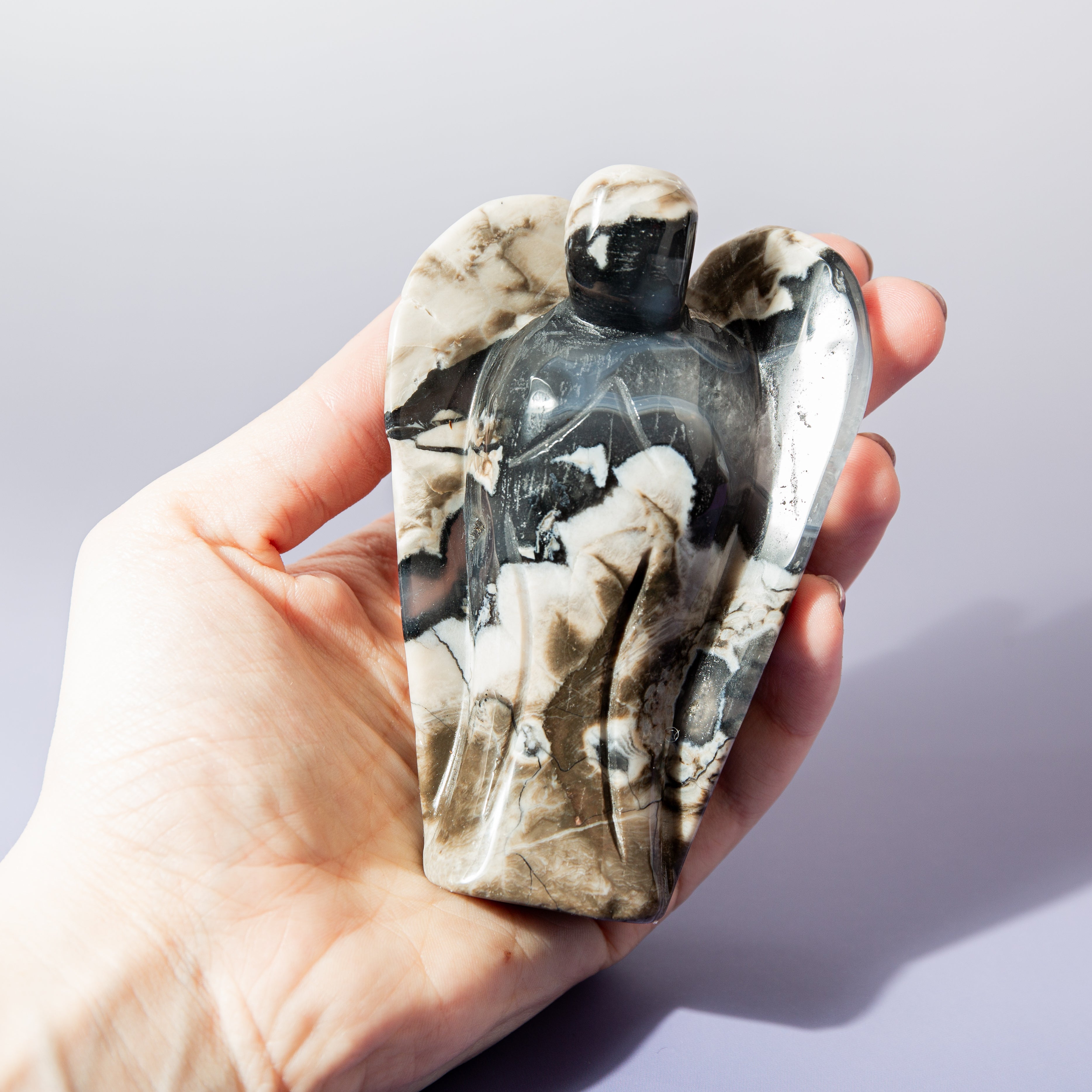 Volcanic Agate Angel - 10cm(B)