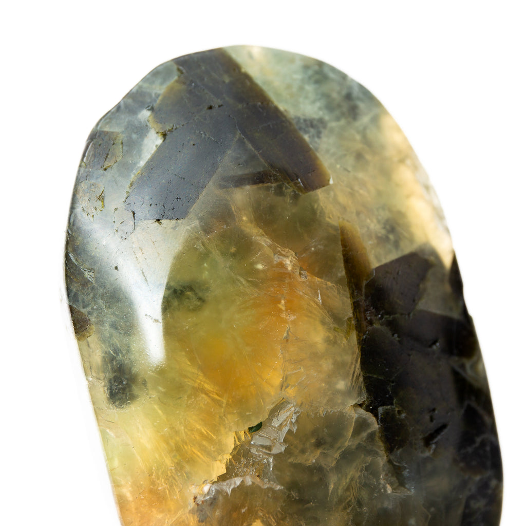 Prehnite with Epidote - Palm Stone