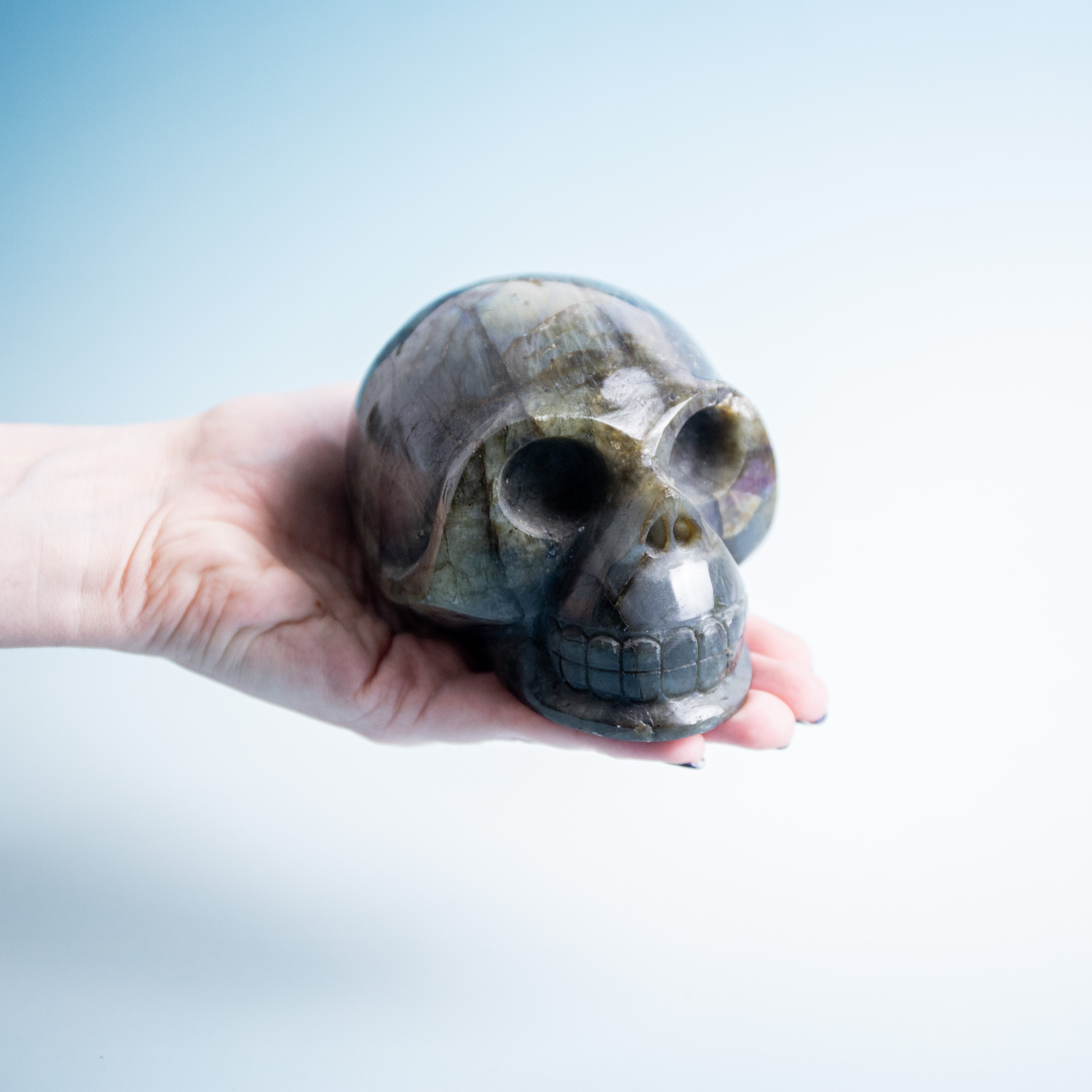 Labradorite Skull - 1048g