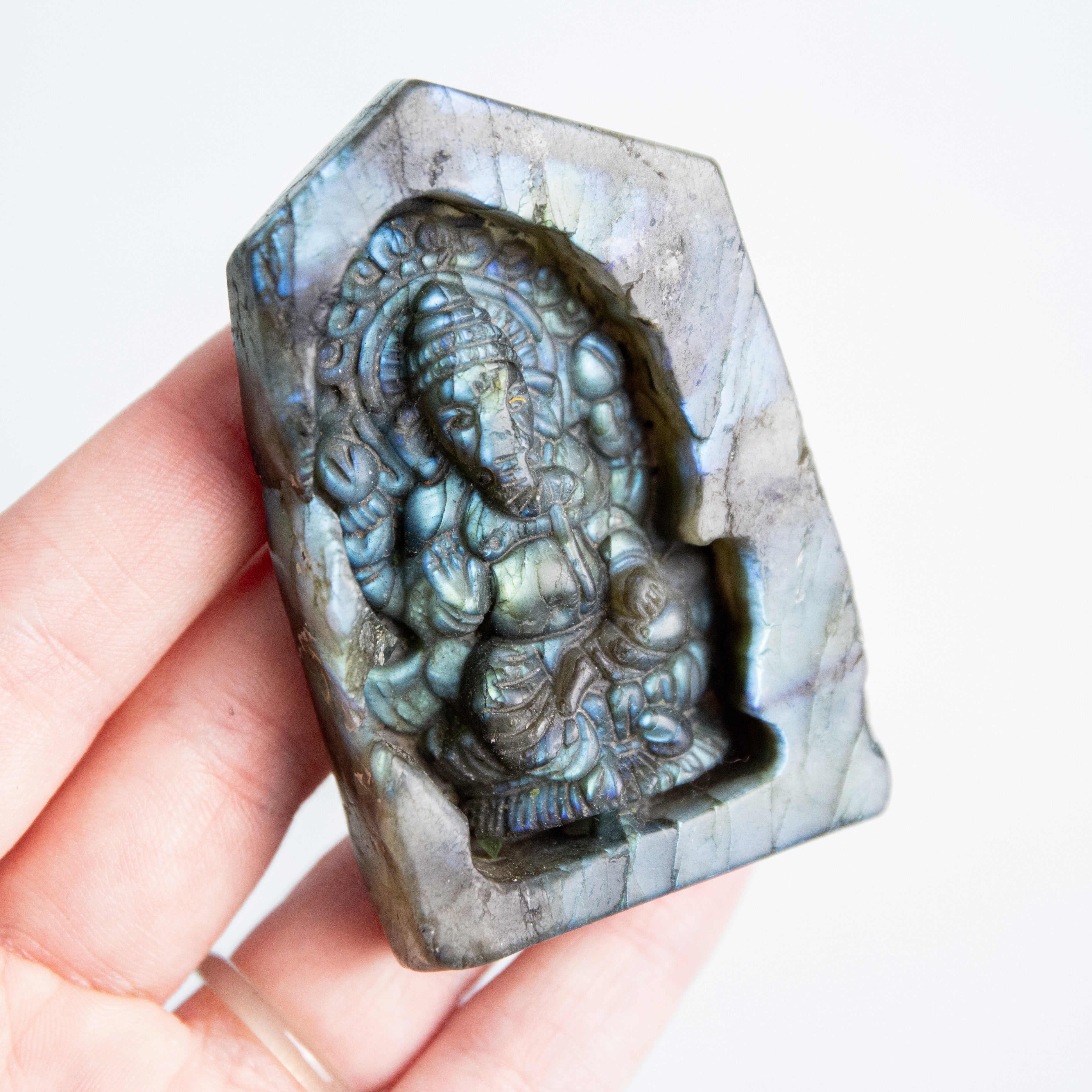 Labradorit Ganesha - 64g