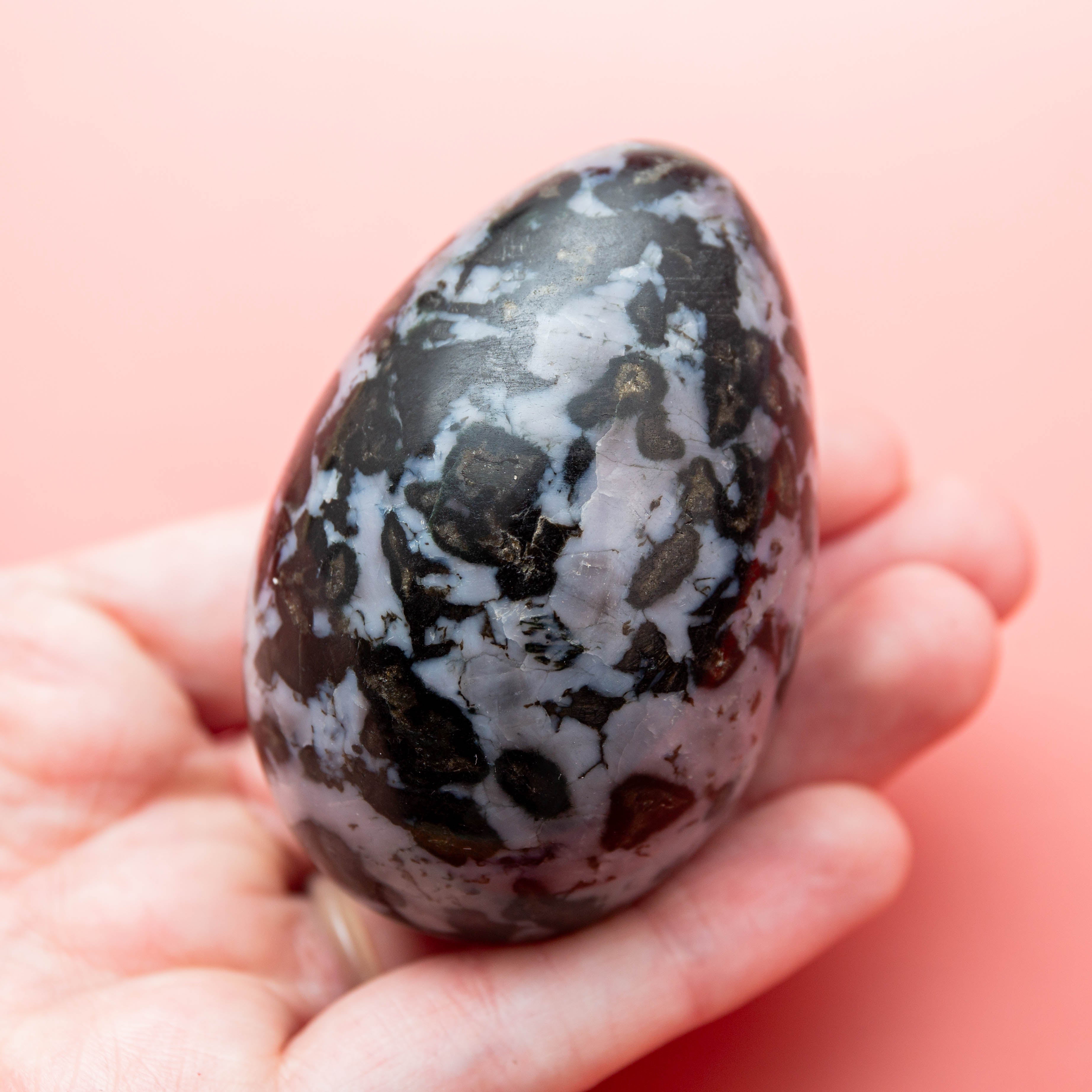 Indigo Gabbro Egg - 175g/6.5cm (B)