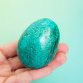 Chrysocolla Egg- 142g/6cm (A)