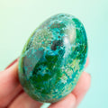 Chrysocolla Egg- 125g/5.5cm (B)