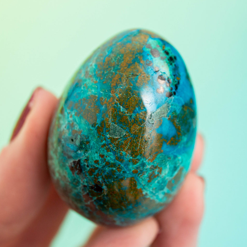 Chrysocolla Egg- 65g/4cm (C)
